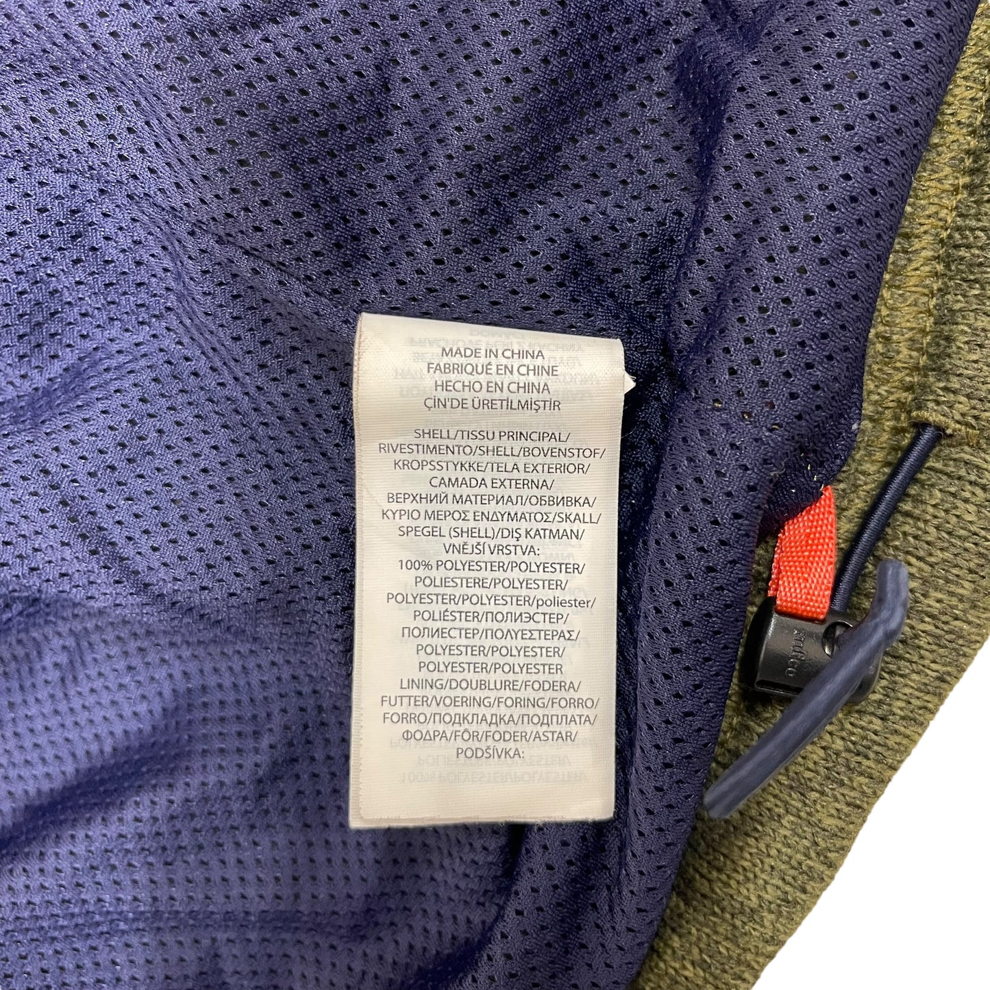 GC303 POLO RALPH LAUREN ダウンジャケット ジャケット ジップアップ ネイビー×オレンジ×ブルー×カーキ メンズ サイズL