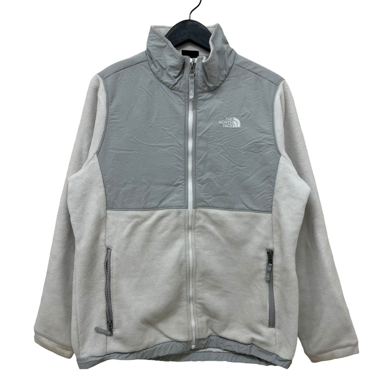 GM391 THE NORTH FACE ザノースフェイス 長袖 フリース ジャケット 上着 羽織り トップス グレー キッズ 子供服 XL
