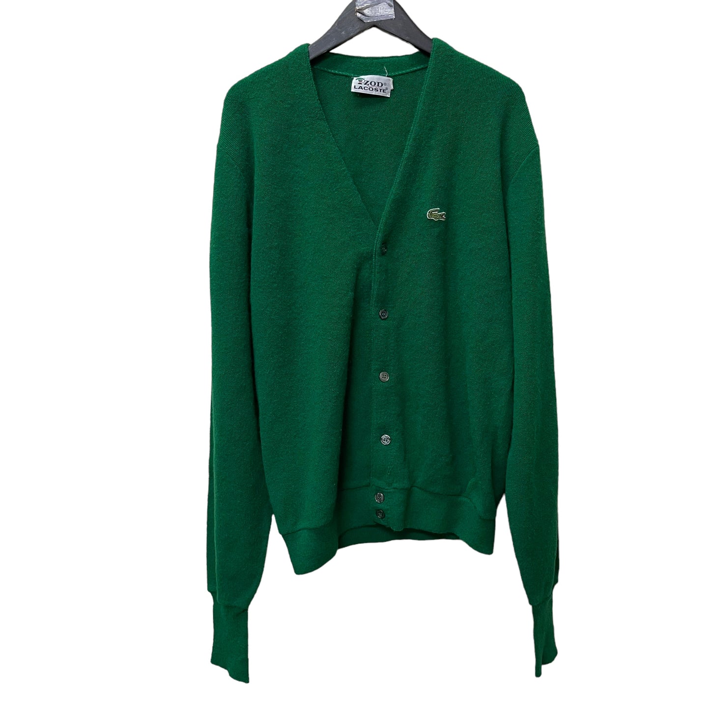 GC414 LACOSTE IZOD カーディガン 羽織り グリーン メンズ サイズL