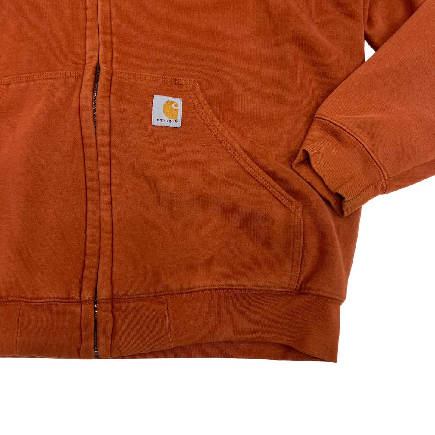 GM213 Carhartt カーハート 長袖 裏ボア ジップアップ パーカー トップス 上着 羽織り ブラウン系 メンズ M