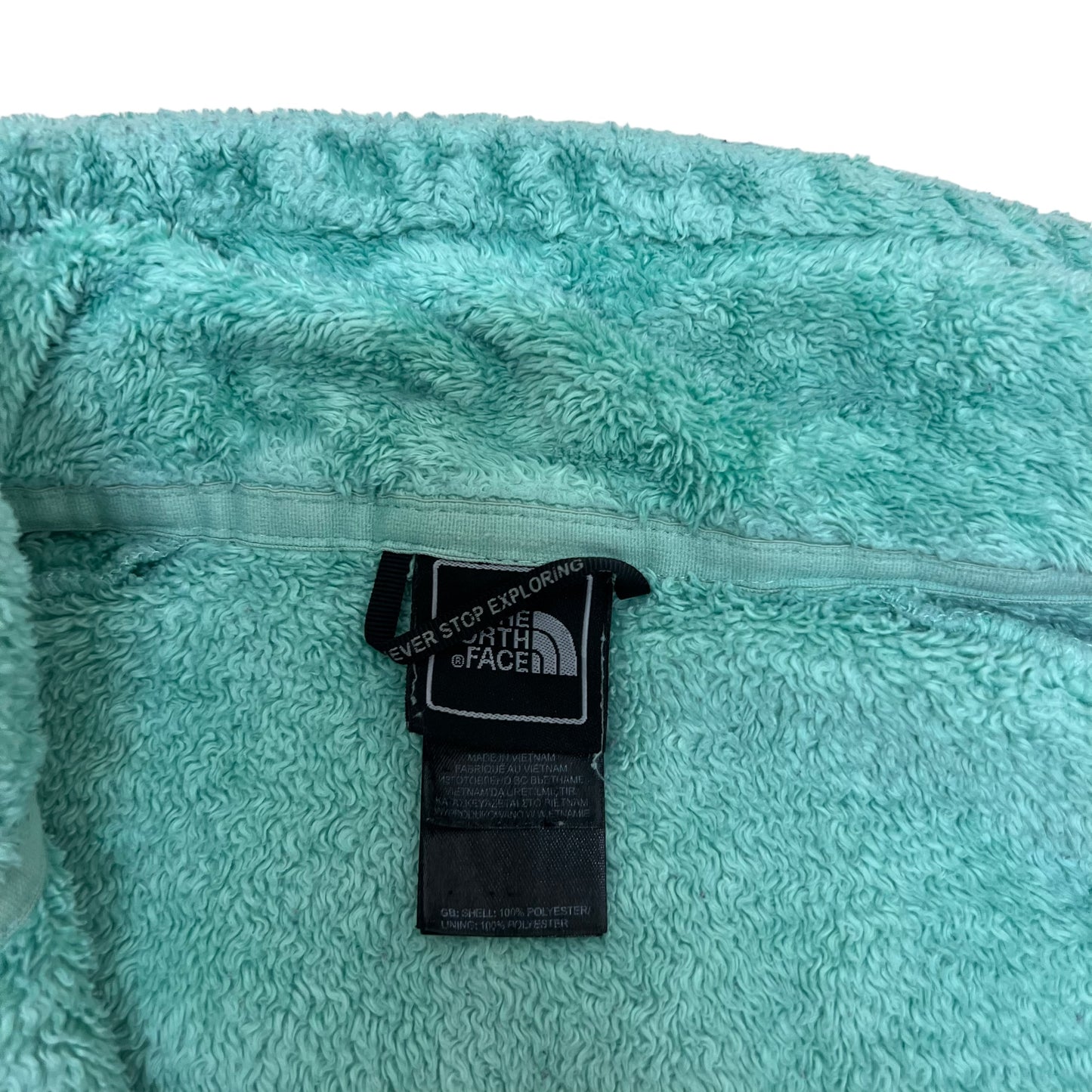 GM378 THE NORTH FACE ザノースフェイス 長袖 ジップアップ フリース ジャケット 上着 羽織り トップス グリーン系 レディース M