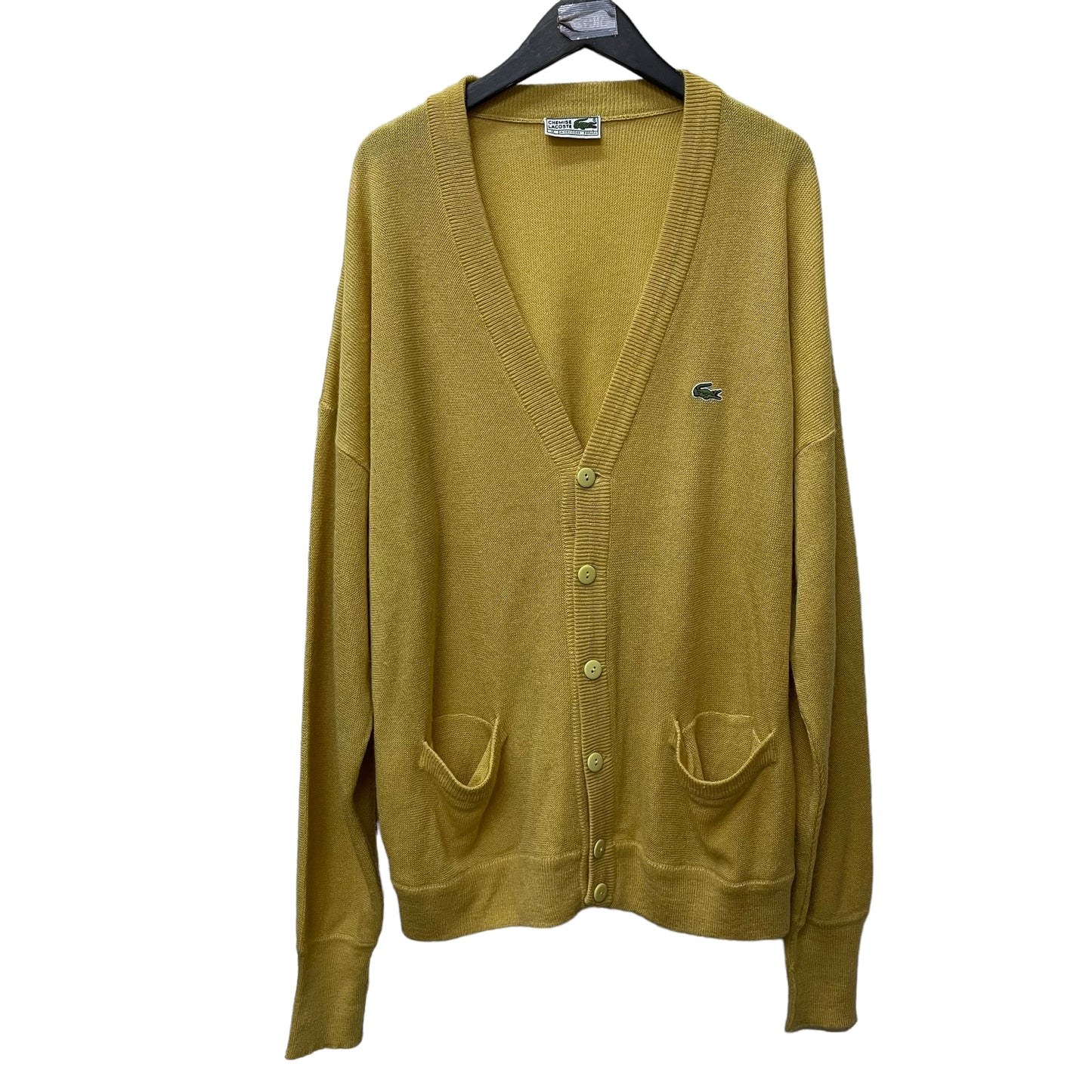 GC416 LACOSTE CHEMISE カーディガン 羽織り イエロー メンズ