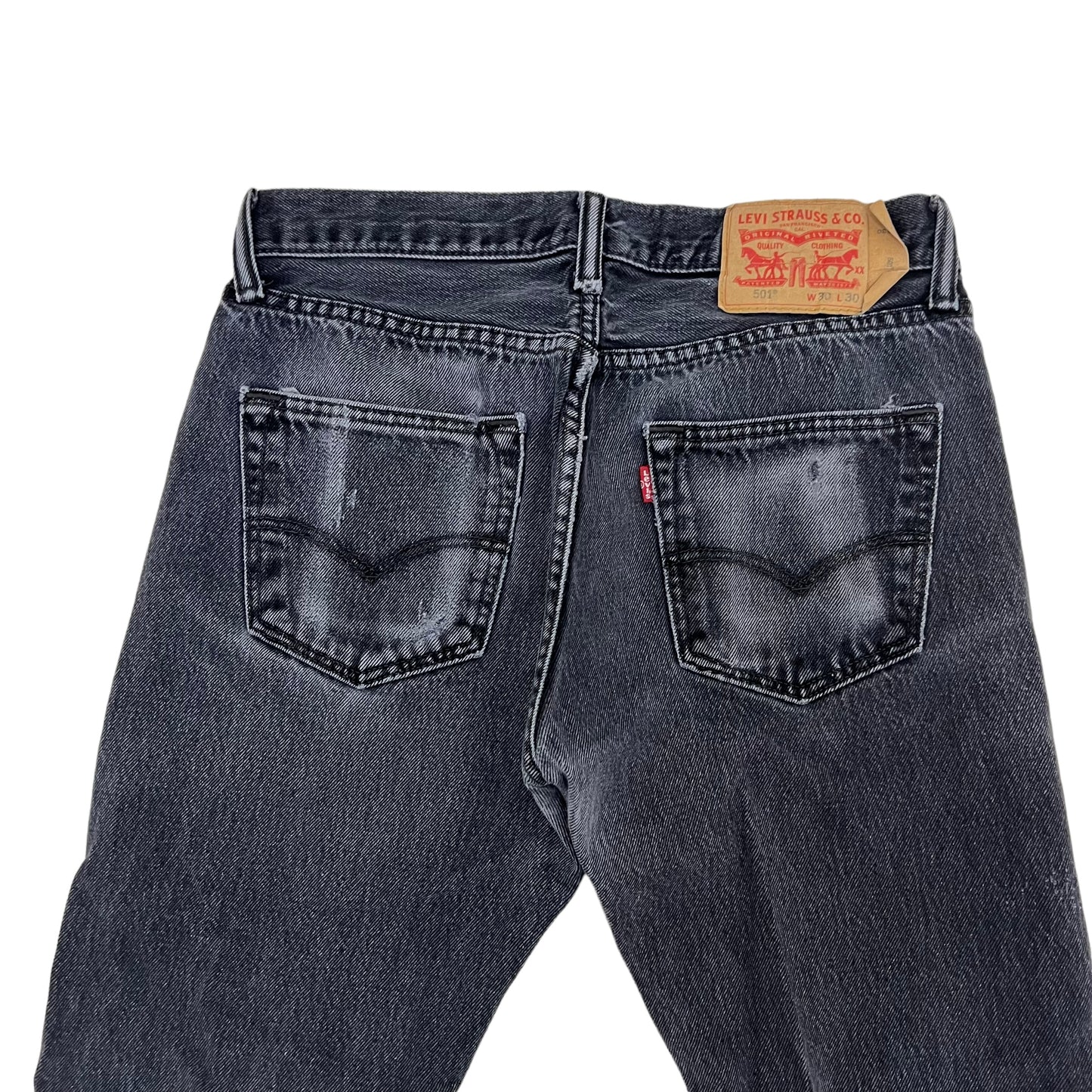 GM219 Levi's リーバイス 501 デニムパンツ ジーパン ジーンズ Gパン ロングパンツ ボトムス グレー系 メンズ W30