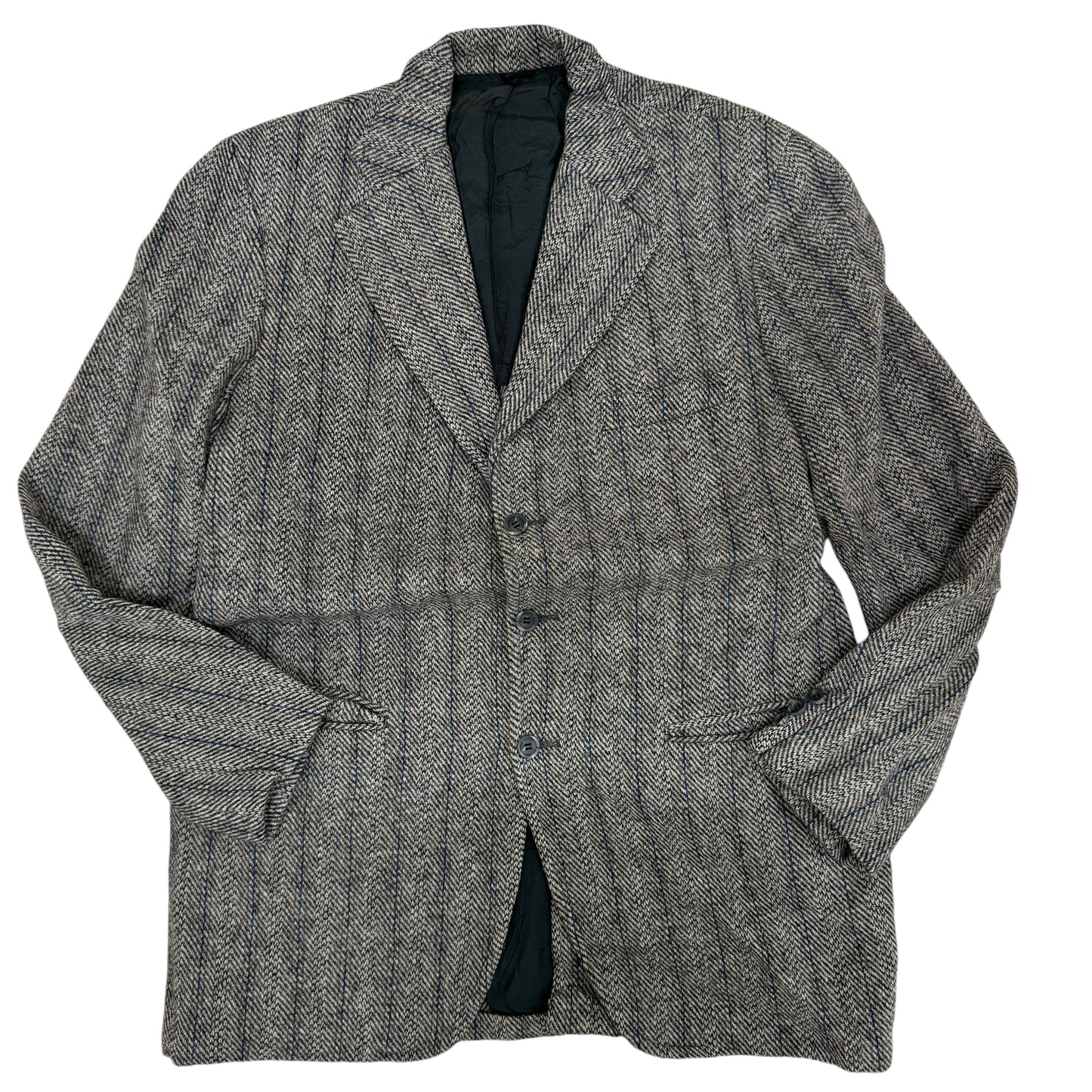 GC952 HARRIS TWEED ハリスツイード テーラードジャケット ジャケット ウールジャケット ウール100% 長袖 羽織り グレー メンズ