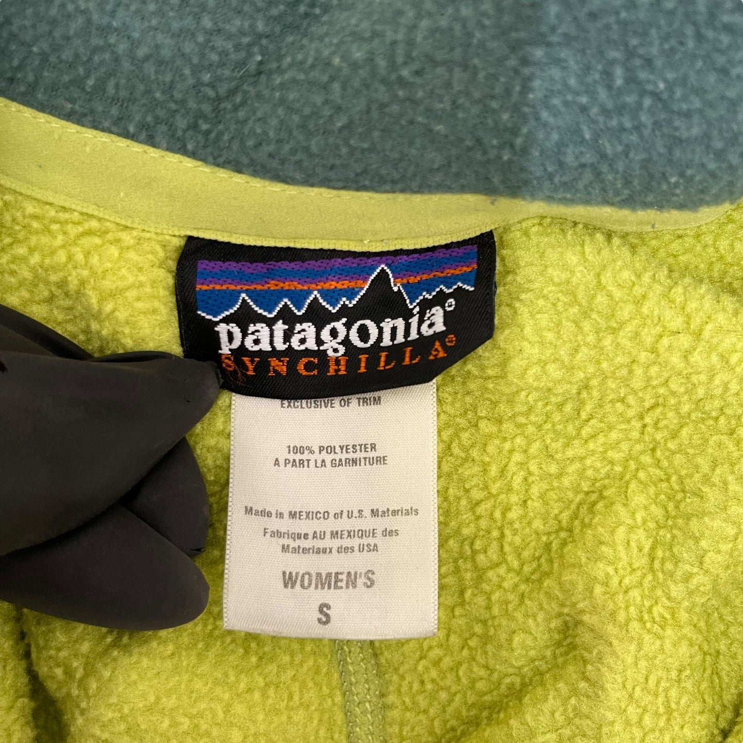 GC352 patagonia SYNGHILLA フリーストップス トップス ハーフジップアップ グリーン レディース サイズS