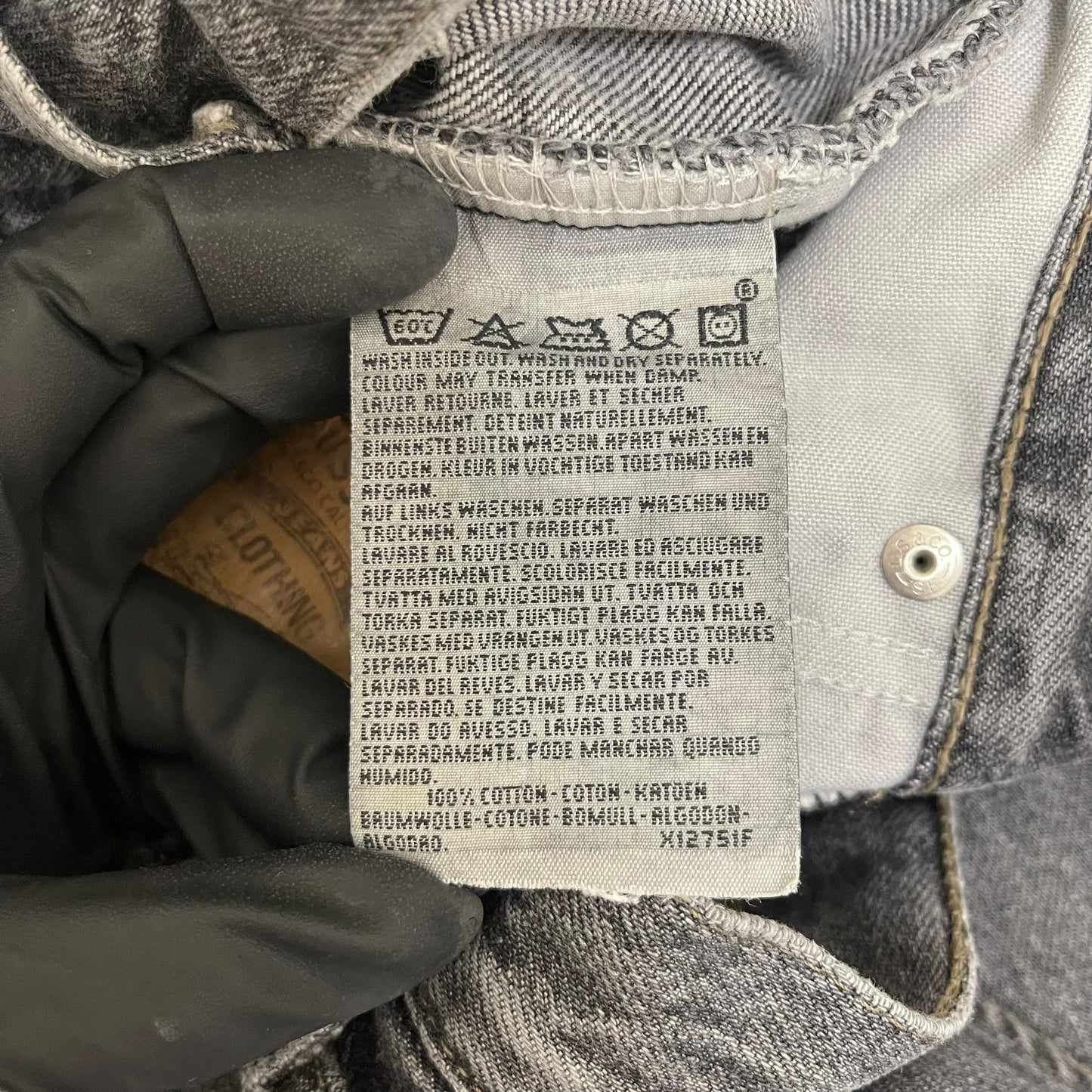 GC831 LEVI'S 615 リーバイス デニムパンツ デニム ジーパン ズボン ダークグレー メンズ サイズW31L34