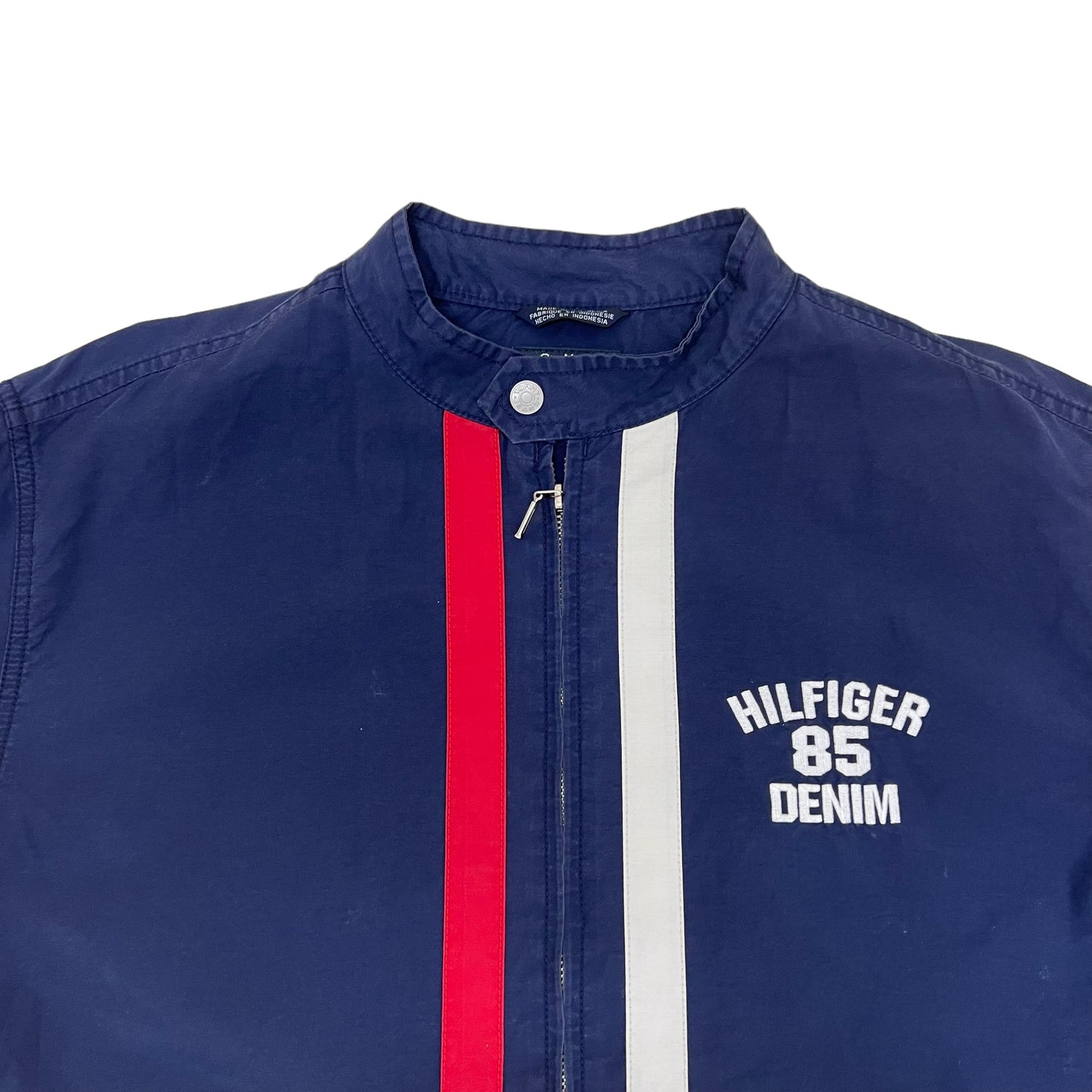 GM341 TOMMY JEANS トミー ジーンズ 長袖 ジップアップ ジャケット 上着 羽織り トップス ネイビー メンズ L