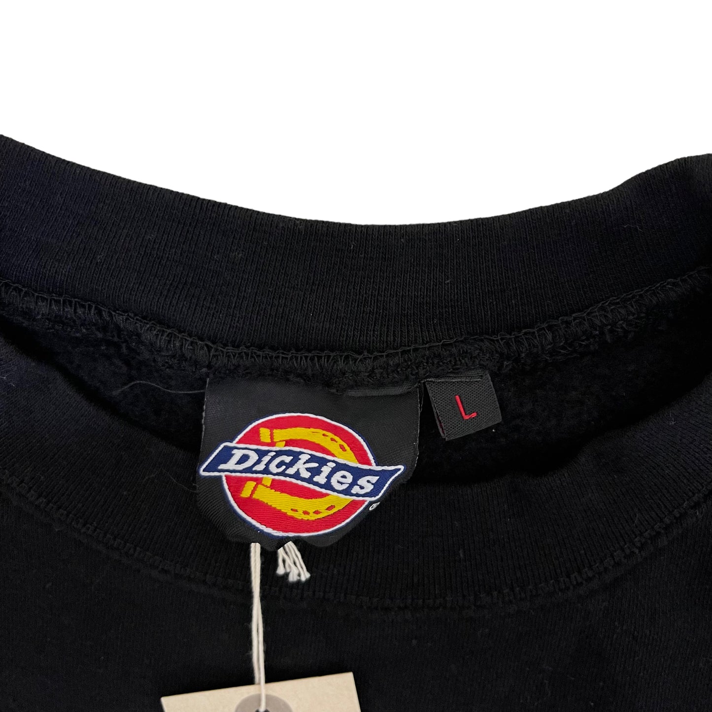GC51 Dickies トレーナー 裏毛プリントクルートレーナー ブラック メンズ サイズL