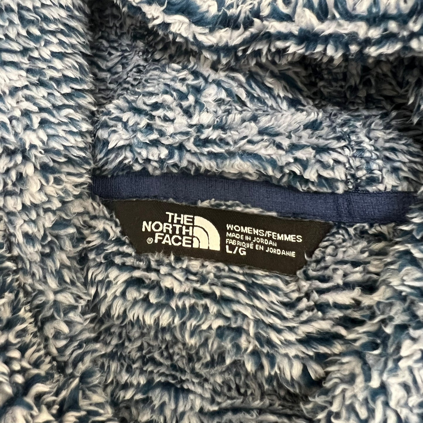 GM382 THE NORTH FACE ザノースフェイス 長袖 フリース パーカー トップス フーディー ネイビー系 レディース L