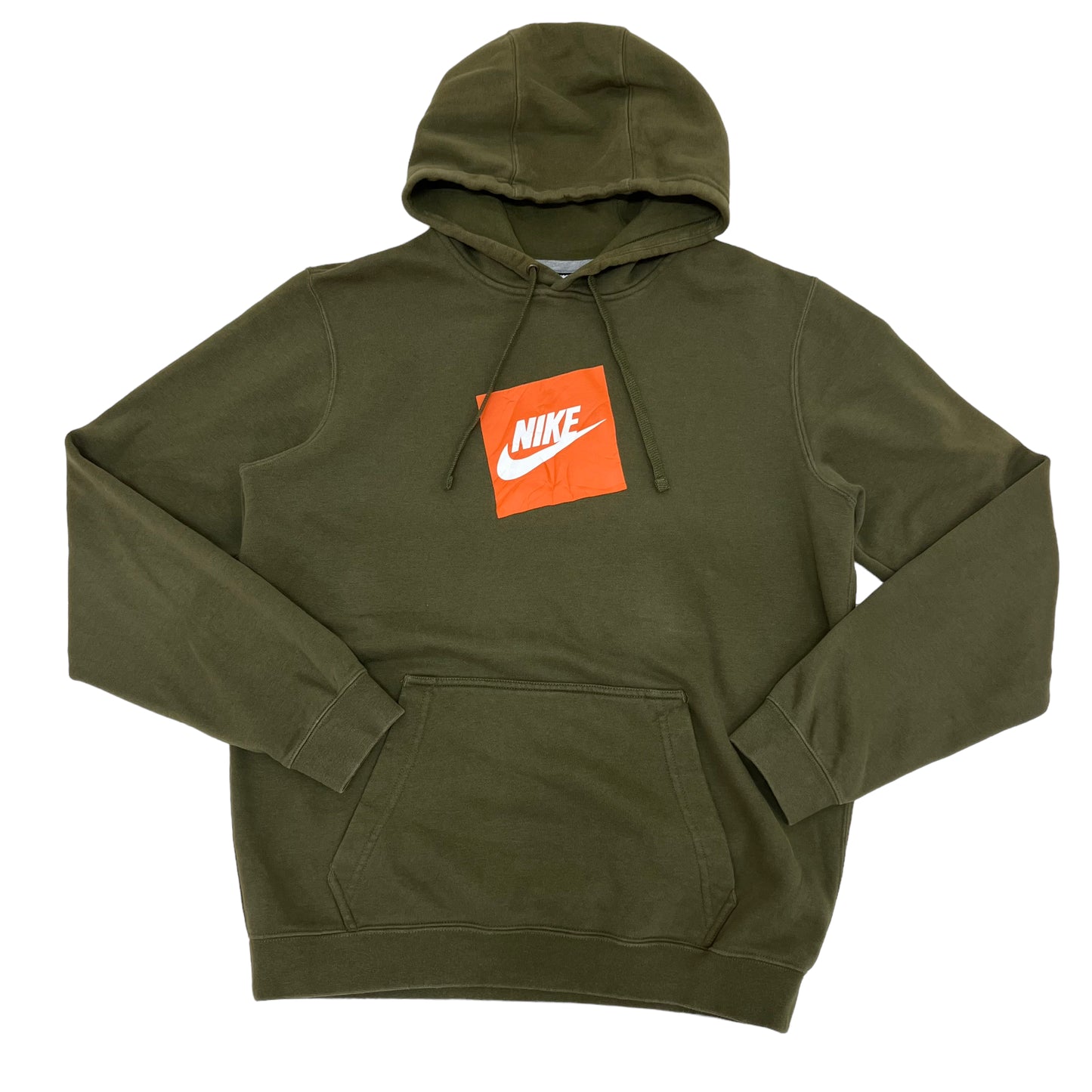 GM142 NIKE ナイキ 長袖 スウェット パーカー トップス プルオーバー フーディー カーキ系 メンズ M