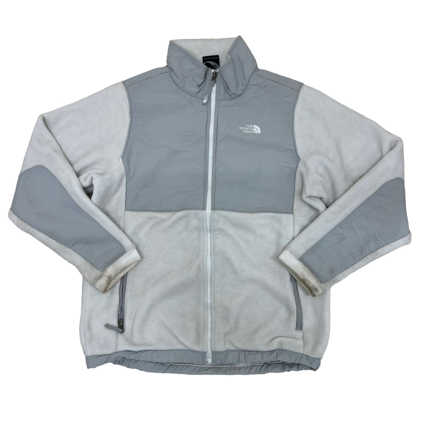 GM391 THE NORTH FACE ザノースフェイス 長袖 フリース ジャケット 上着 羽織り トップス グレー キッズ 子供服 XL