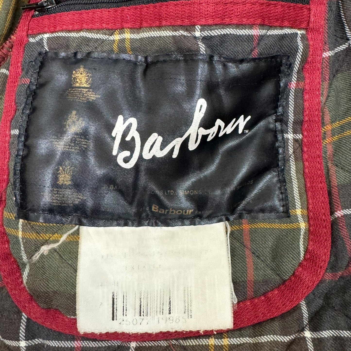 GC938 Barbour バブアー キルティングジャケット ジャケット 襟元コーデュロイ 上着 トップス 羽織り ボルドー メンズ