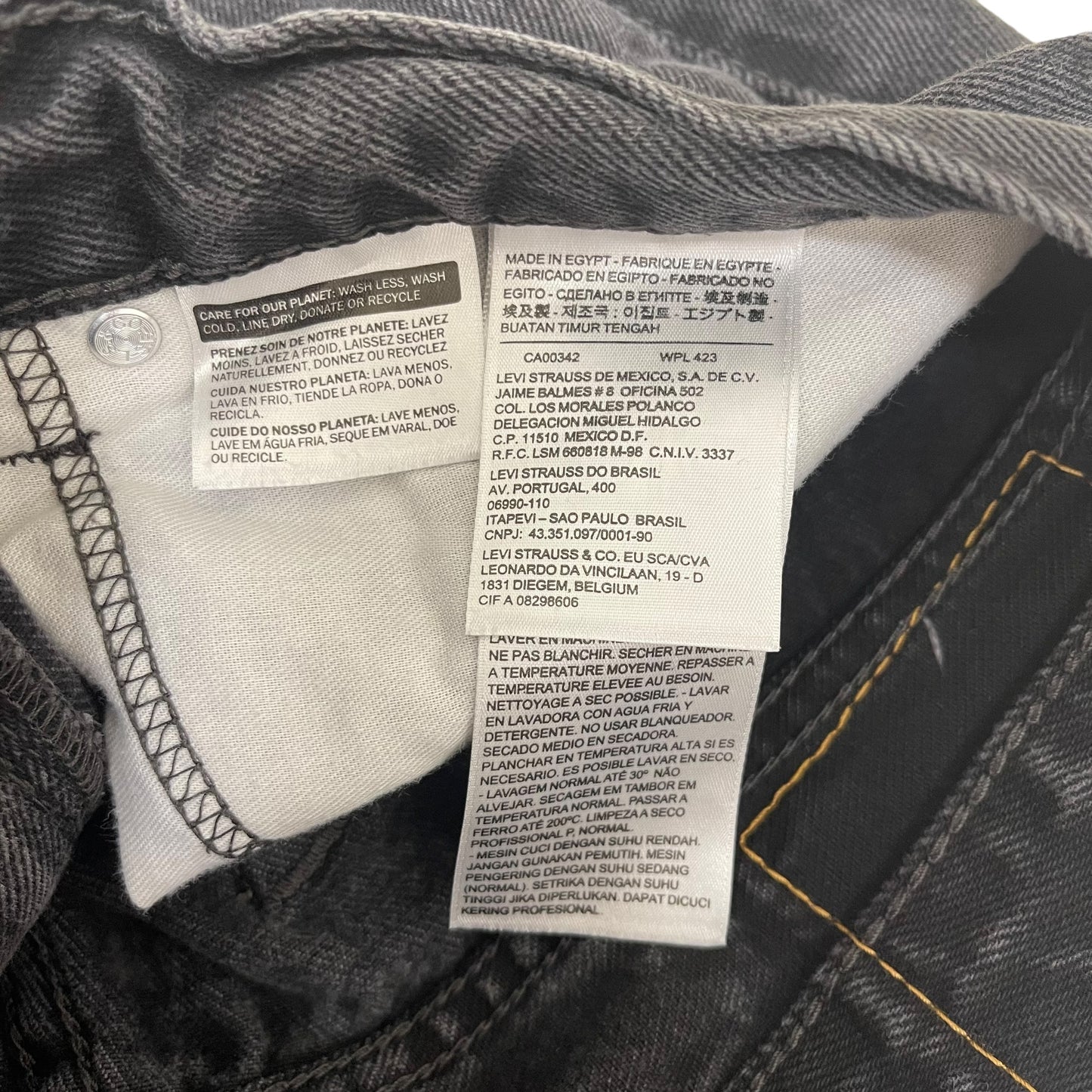 GC832 LEVI'S 505 リーバイス ブラックデニム デニム ジーパン ズボン ブラック メンズ サイズW34 L32