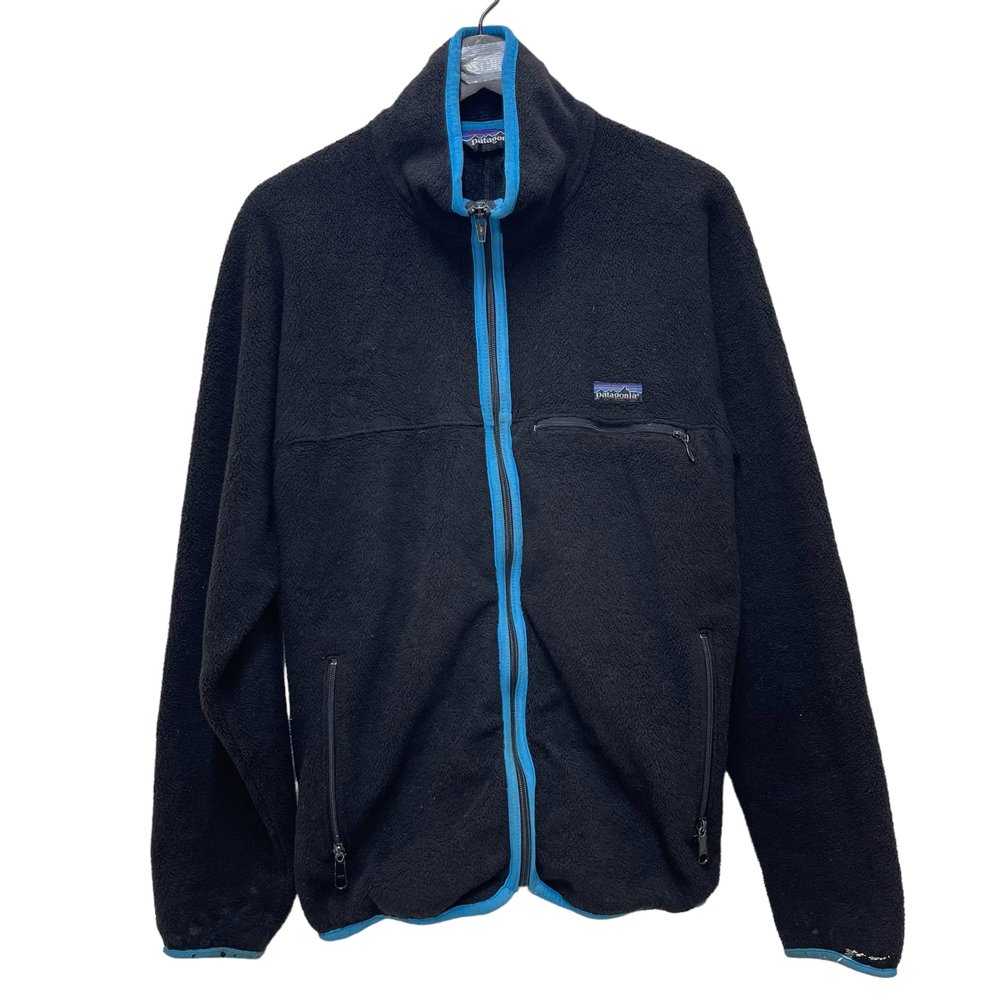 GC396 USA製 patagonia フリーストップス トップス ジップアップ ブラック メンズ サイズM