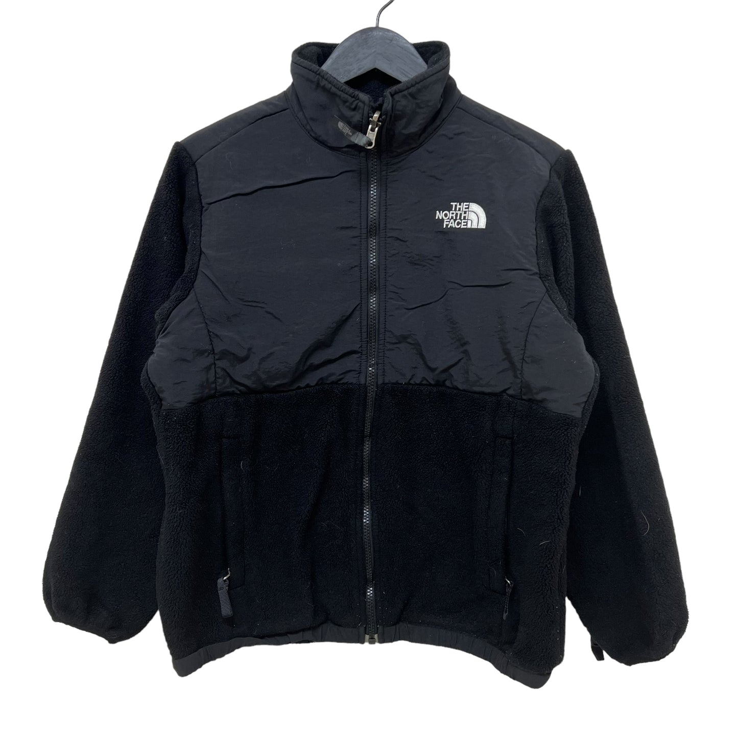 GM386 THE NORTH FACE ザノースフェイス 長袖 ジップアップ フリース ジャケット 上着 羽織り トップス ブラック キッズ 子供服 L