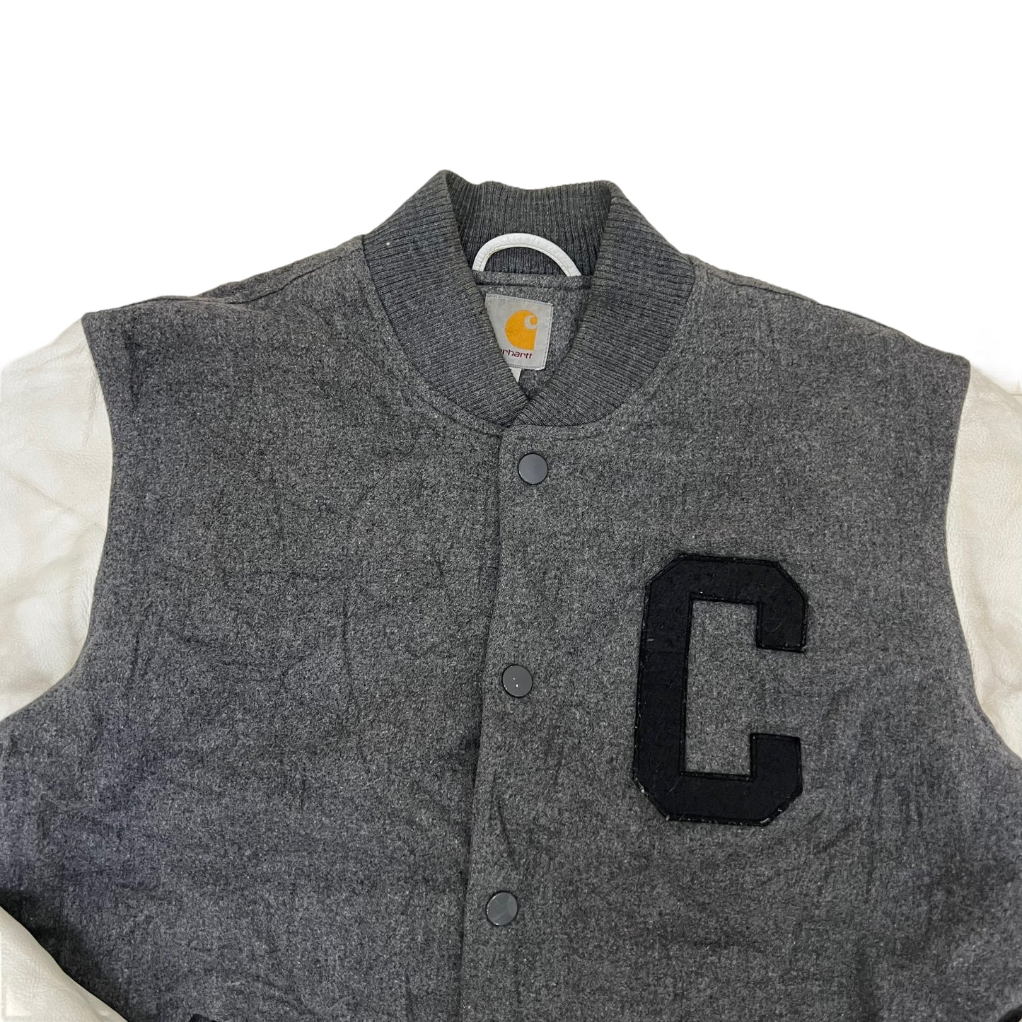 GM128 Carhartt カーハート 長袖 スナップボタン ジャケット 上着 羽織り トップス グレー系 メンズ L