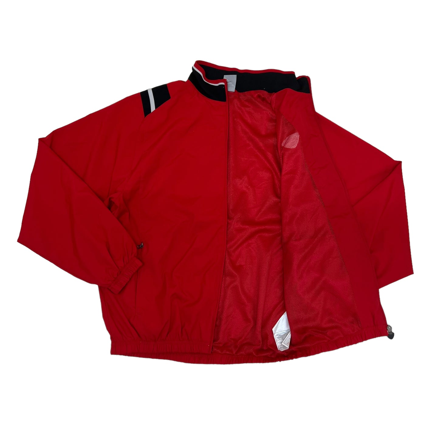 GM344 NIKE ナイキ 長袖 ジップアップ ジャケット 上着 羽織り トップス レッド メンズ XL