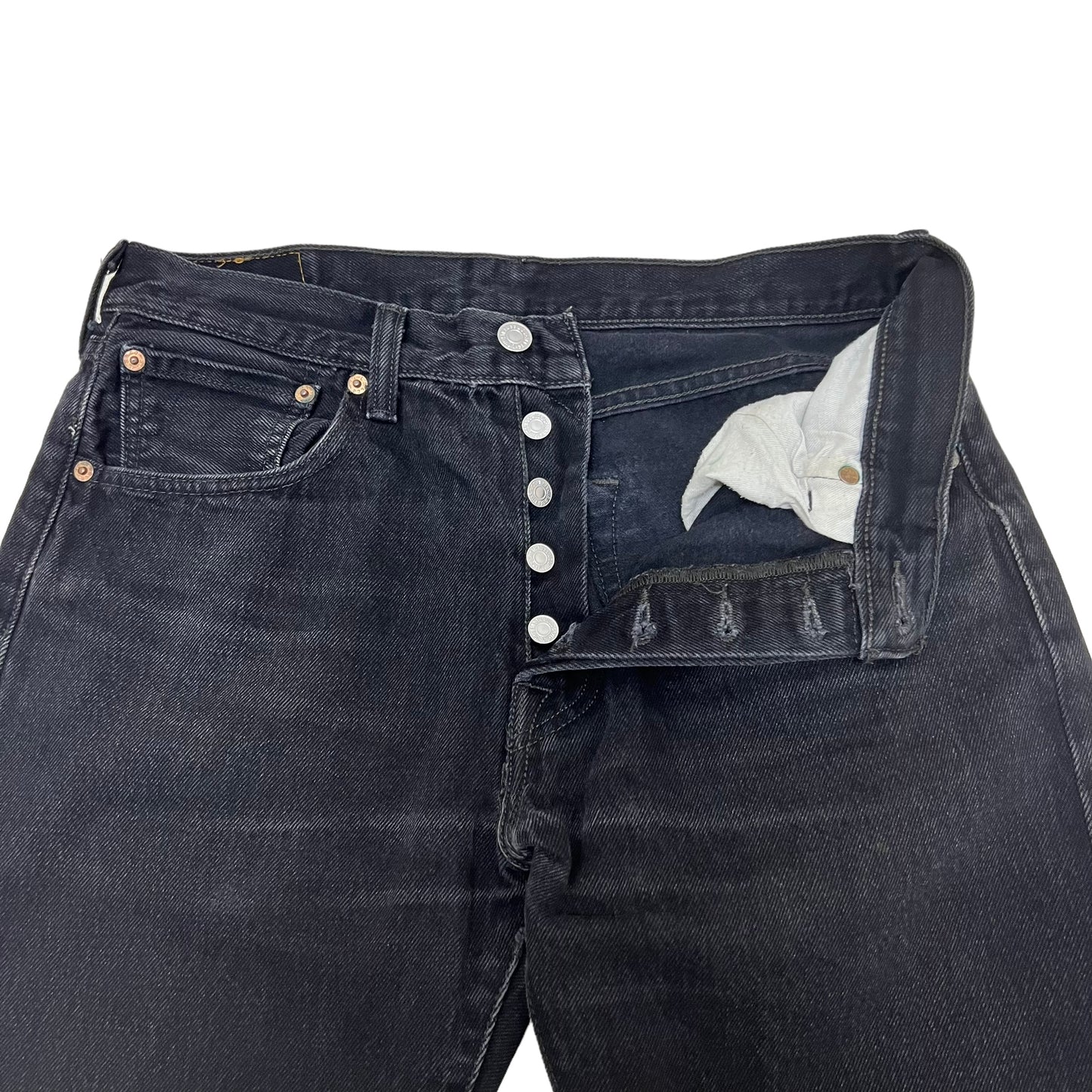 GM217 Levi's リーバイス 501 デニムパンツ ロングパンツ 長ズボン ボトムス ブラック系 メンズ W32