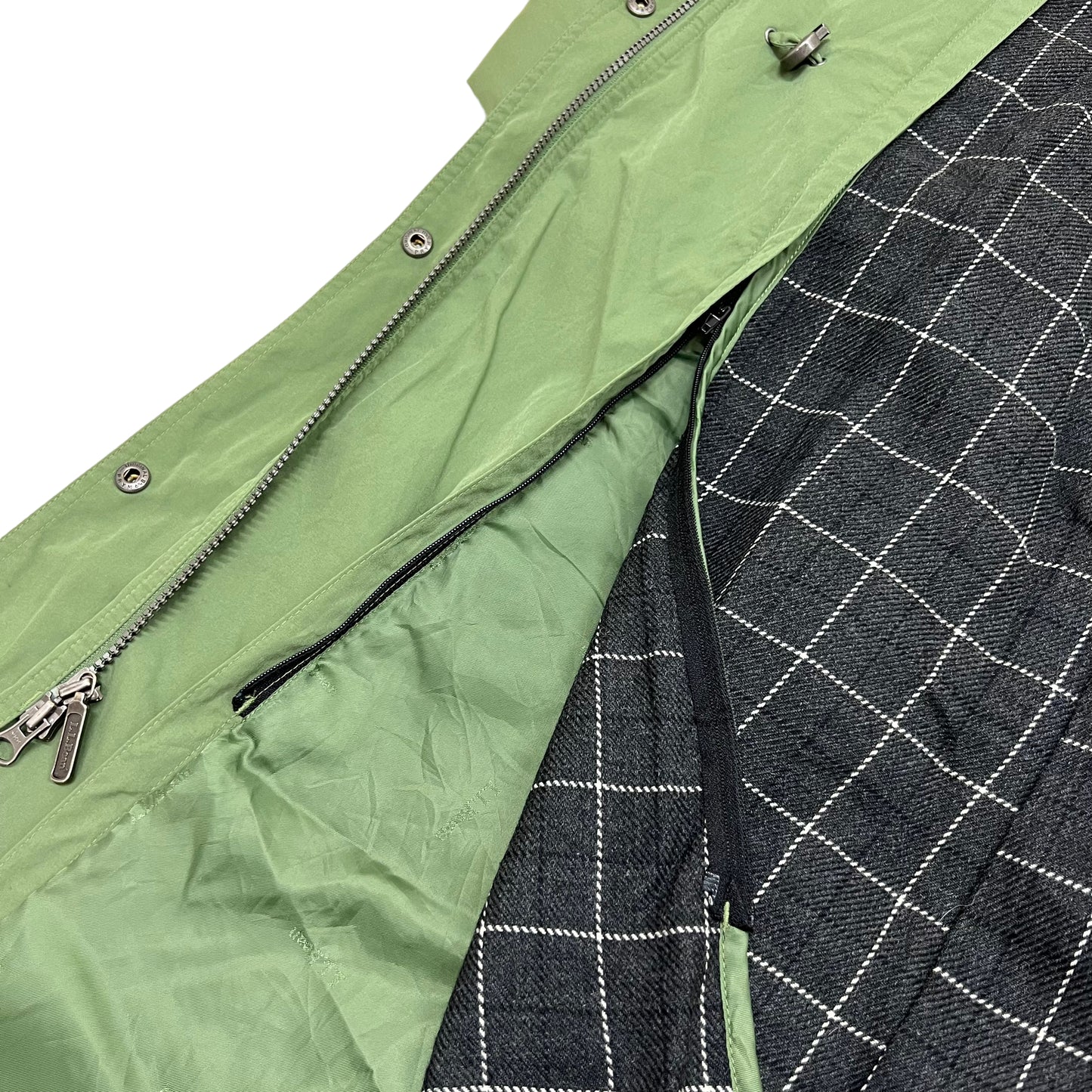 GM90 L.L.Bean エルエルビーン 長袖 ジップアップ コート アウター グリーン レディース 1X