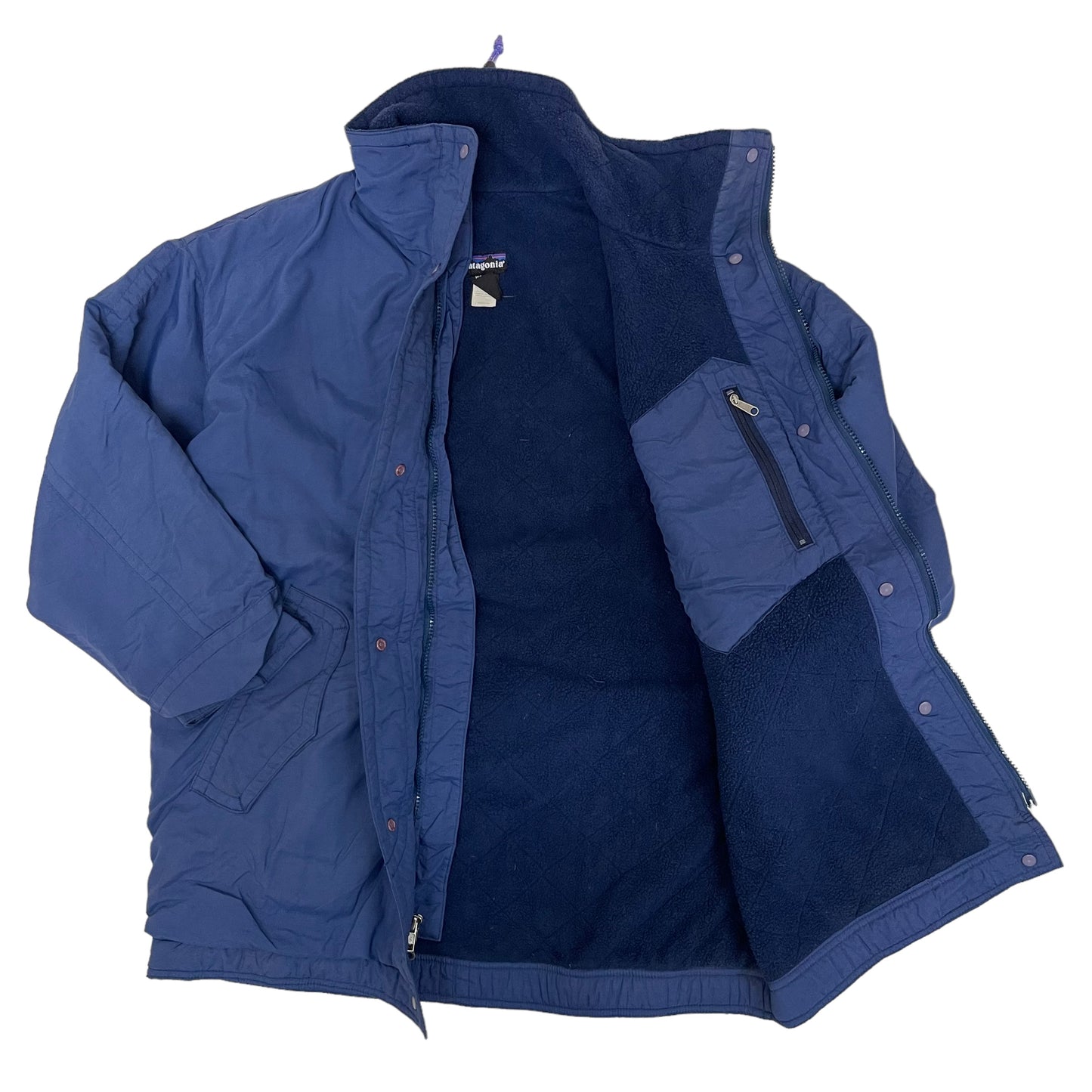 GC427 USA製 patagonia キャプリーンコート キャプリーンジャケット ジップアップ ネイビー レディース サイズXS