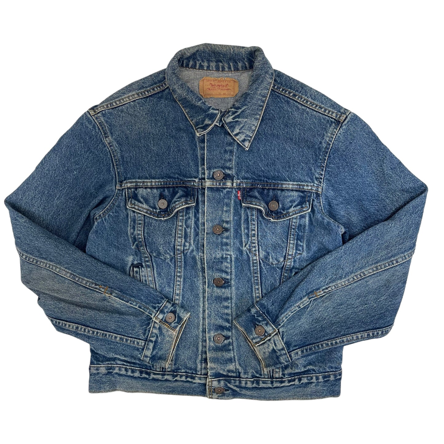 GC239 80's アメリカ製 LEVIS デニムジャケット ジージャン インディゴブルー メンズ サイズ40