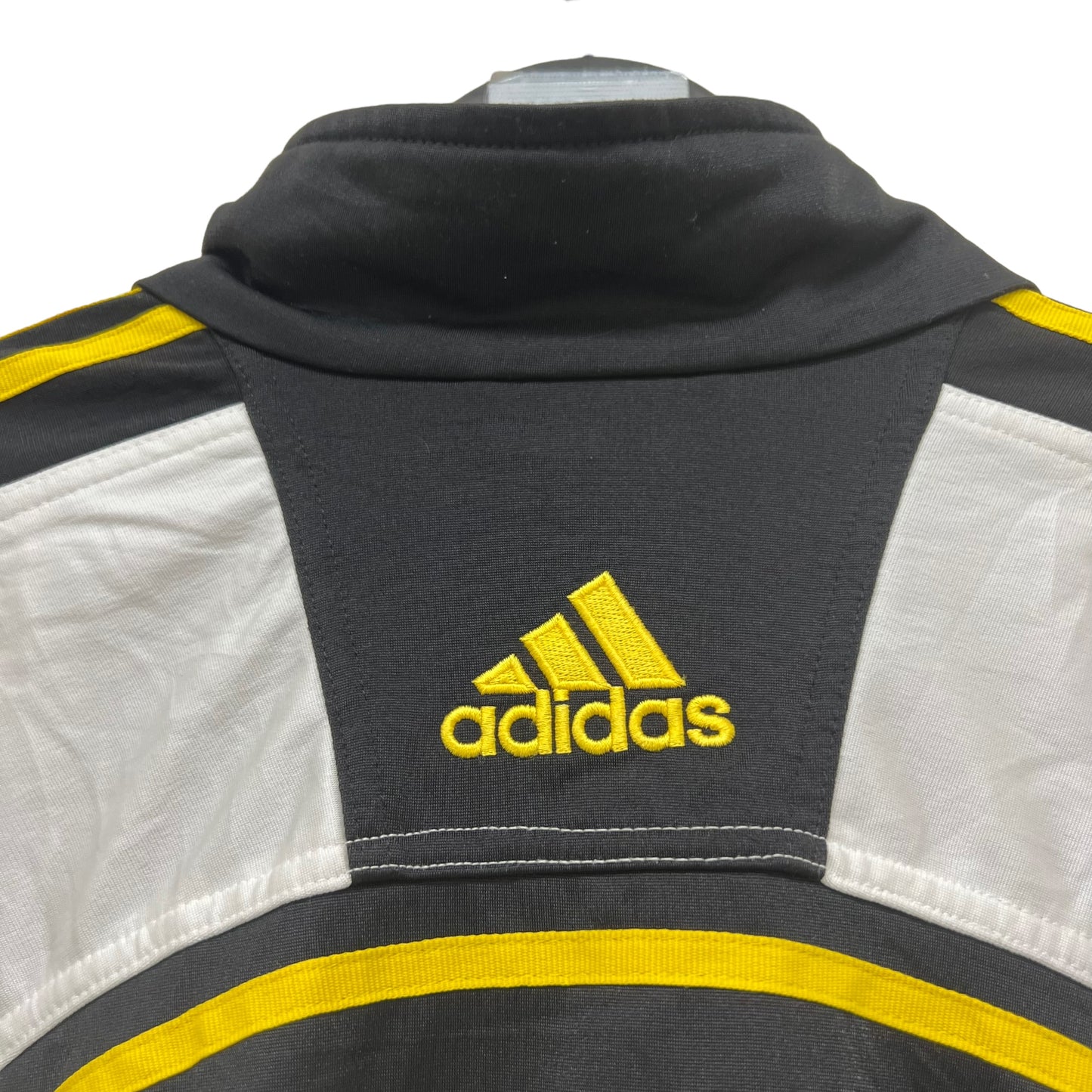GM222 adidas アディダス 長袖 ジップアップ ジャージ 上着 羽織り トップス ブラック系 メンズ S