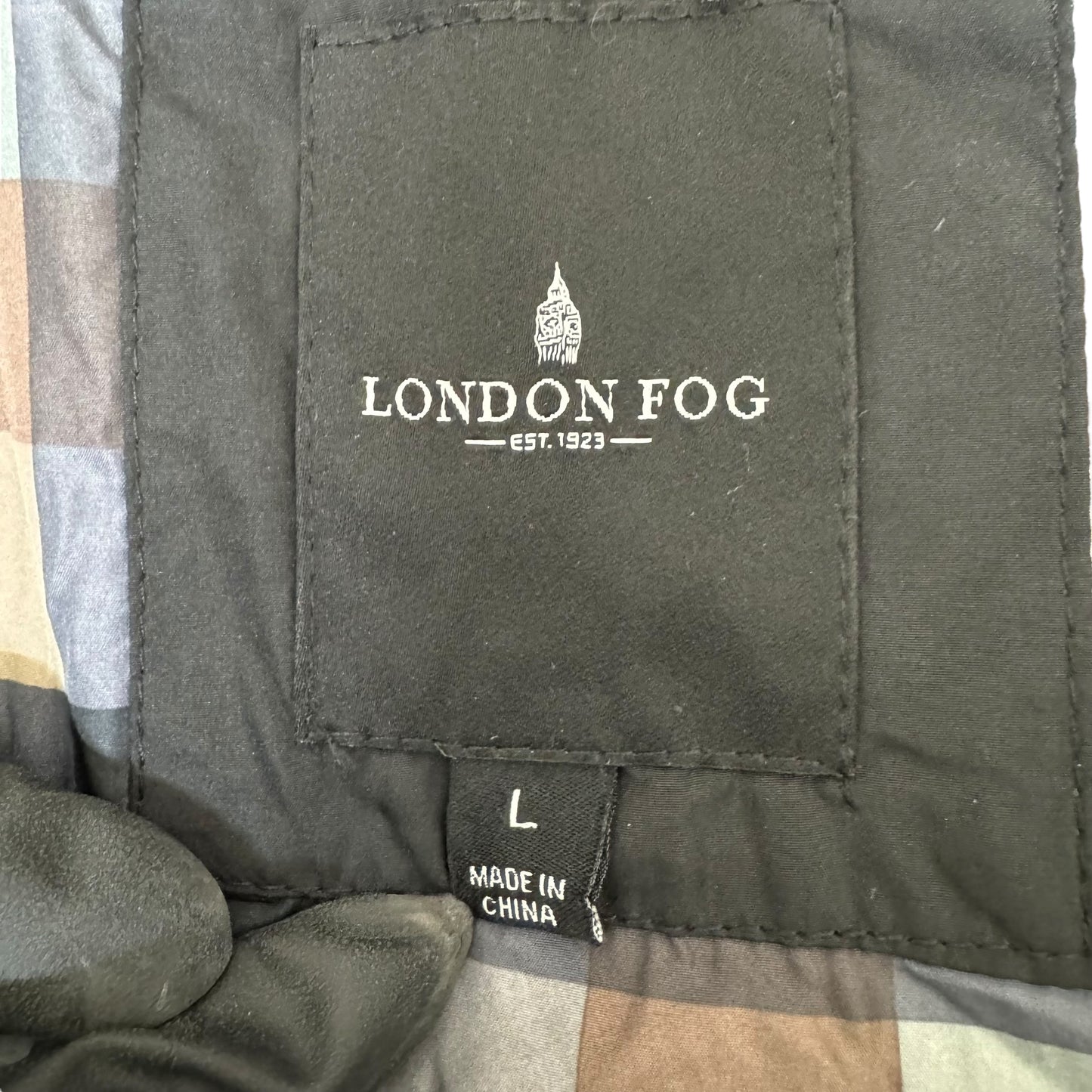 GC955 LONDON FOG キルティングジャケット ジャケット 長袖 羽織り トップス ブラック メンズ サイズL