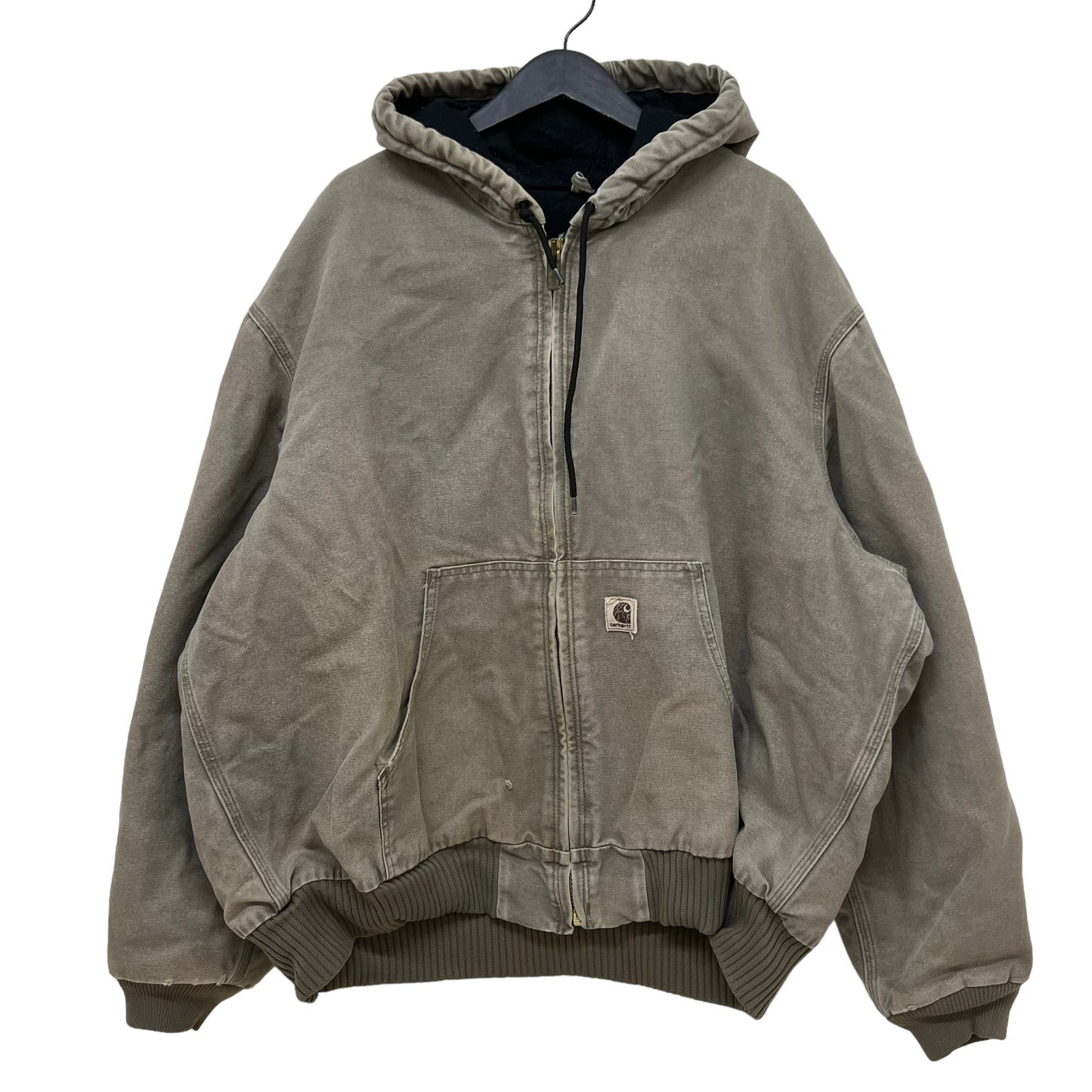 GM125 Carhartt カーハート 長袖 ジップアップ ダックジャケット 上着 羽織り トップス グレージュ系 メンズ 実寸参考