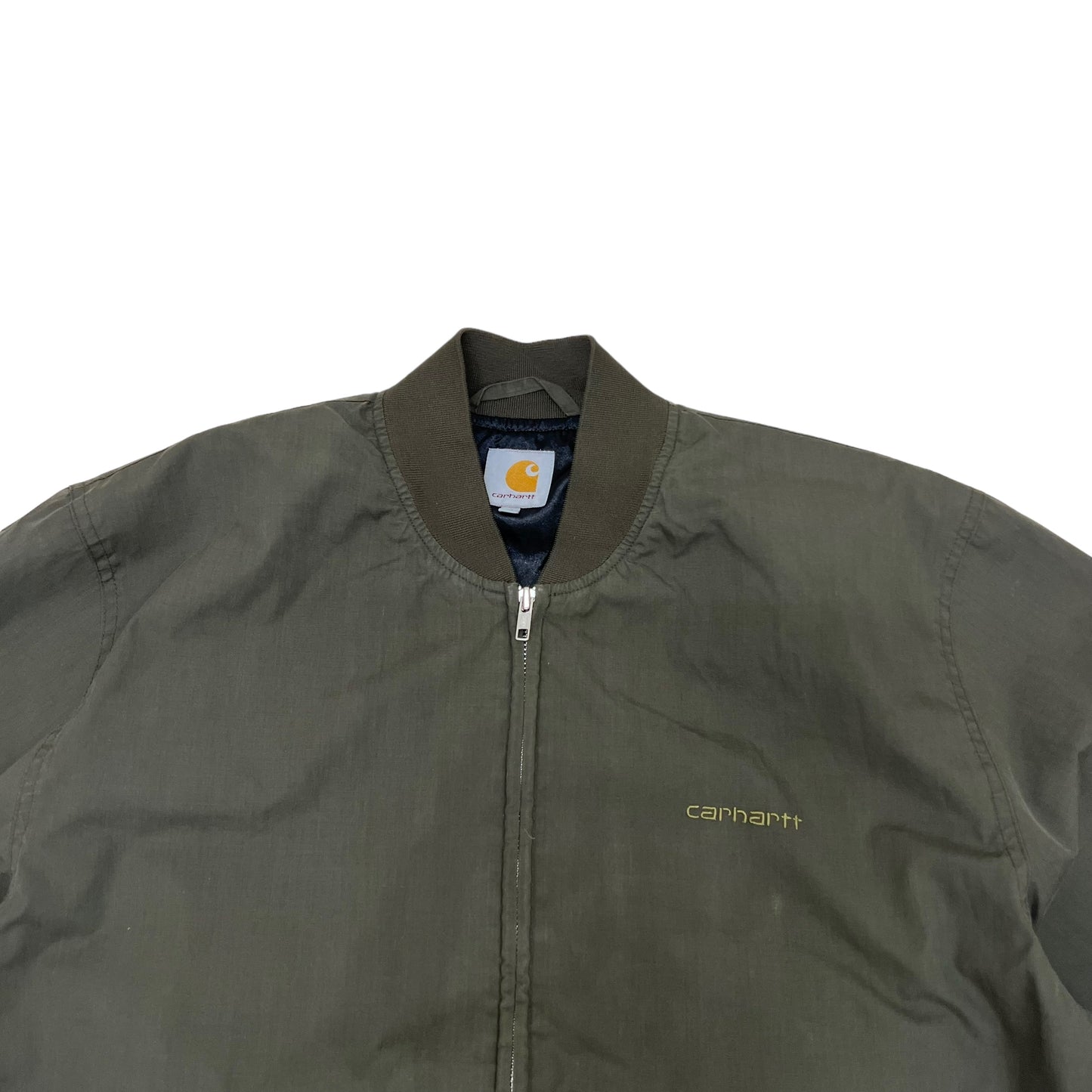 GM207 Carhartt カーハート 長袖 ジップアップ ジャケット 上着 羽織り トップス カーキ系 メンズ XL