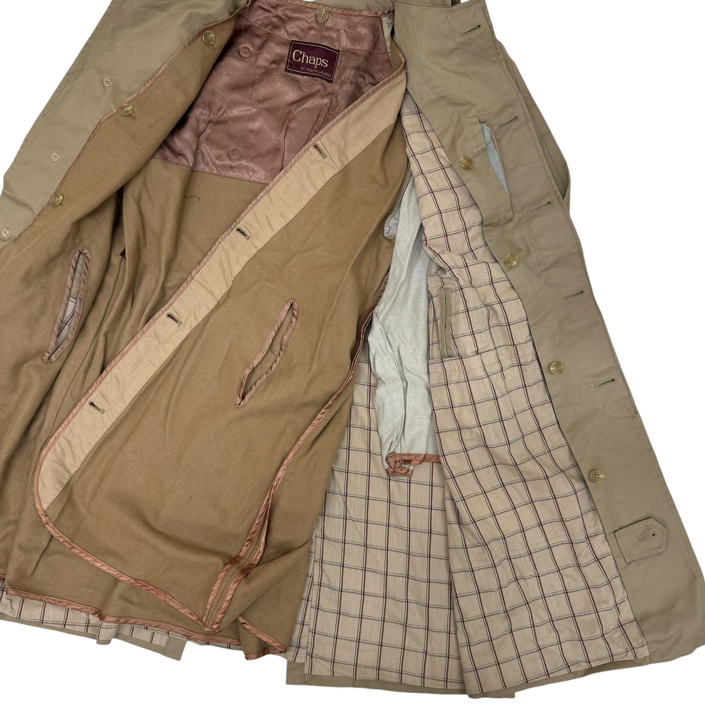 GC943 CHAPS RALPH LAUREN チャップス ラルフローレン トレンチコート コート 羽織り インナー取り外し可能 ブラウン メンズ