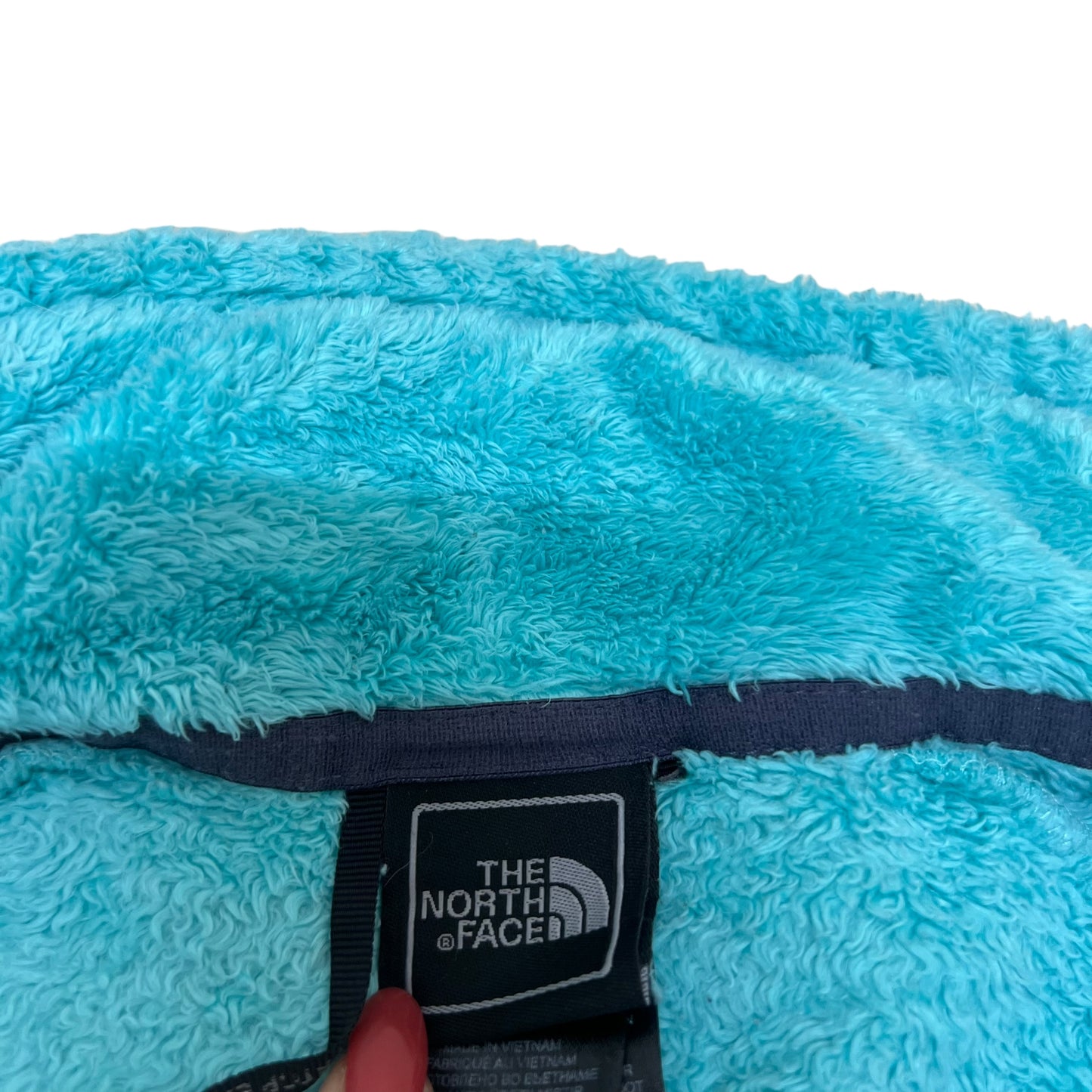 GM393 THE NORTH FACE ザノースフェイス 長袖 ジップアップ フリース ジャケット 上着 羽織り トップス 水色系 レディース M