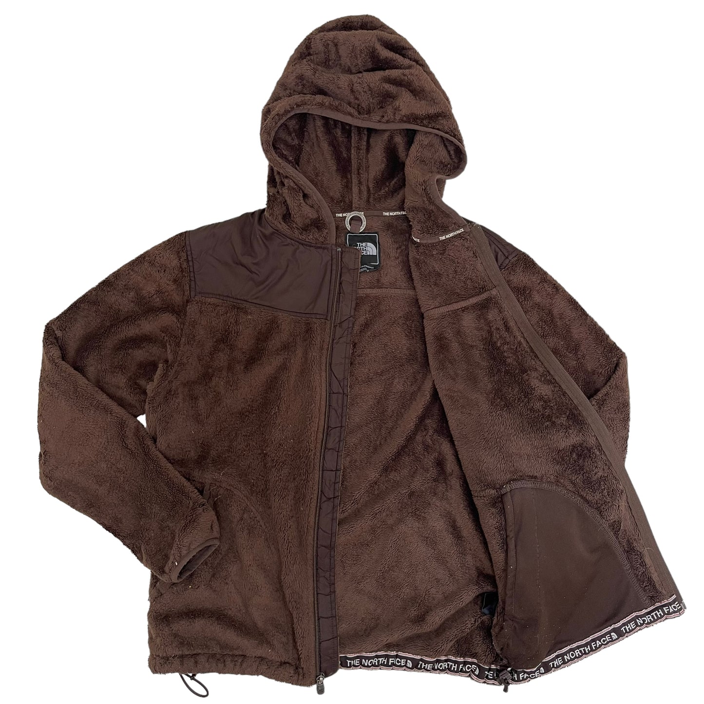 GC243 THE NORTH FACE フリーストップス ジップアップ トップス ブラウン レディース サイズL