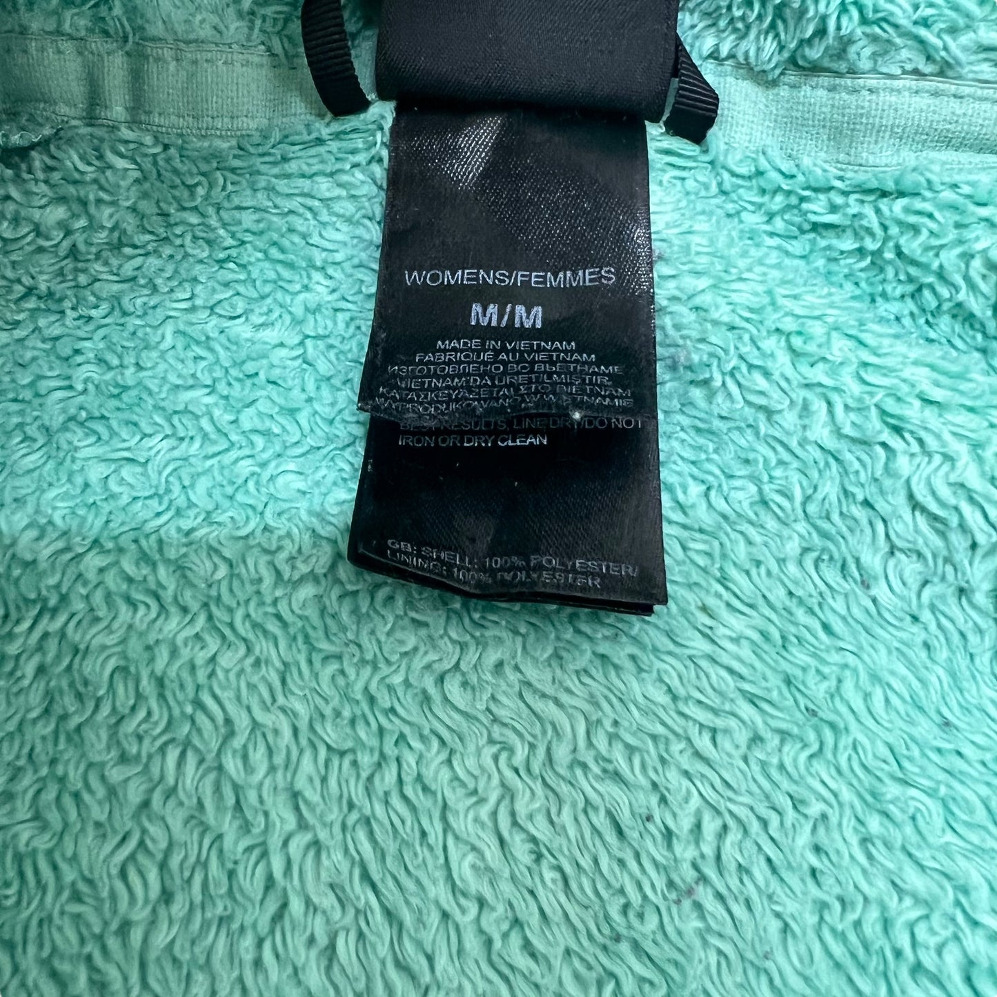 GM378 THE NORTH FACE ザノースフェイス 長袖 ジップアップ フリース ジャケット 上着 羽織り トップス グリーン系 レディース M
