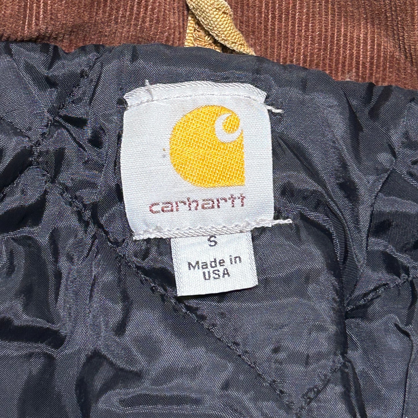 GH18 CARHARTT USA製 ダック地 ワークジャケット メンズ S キャメル
