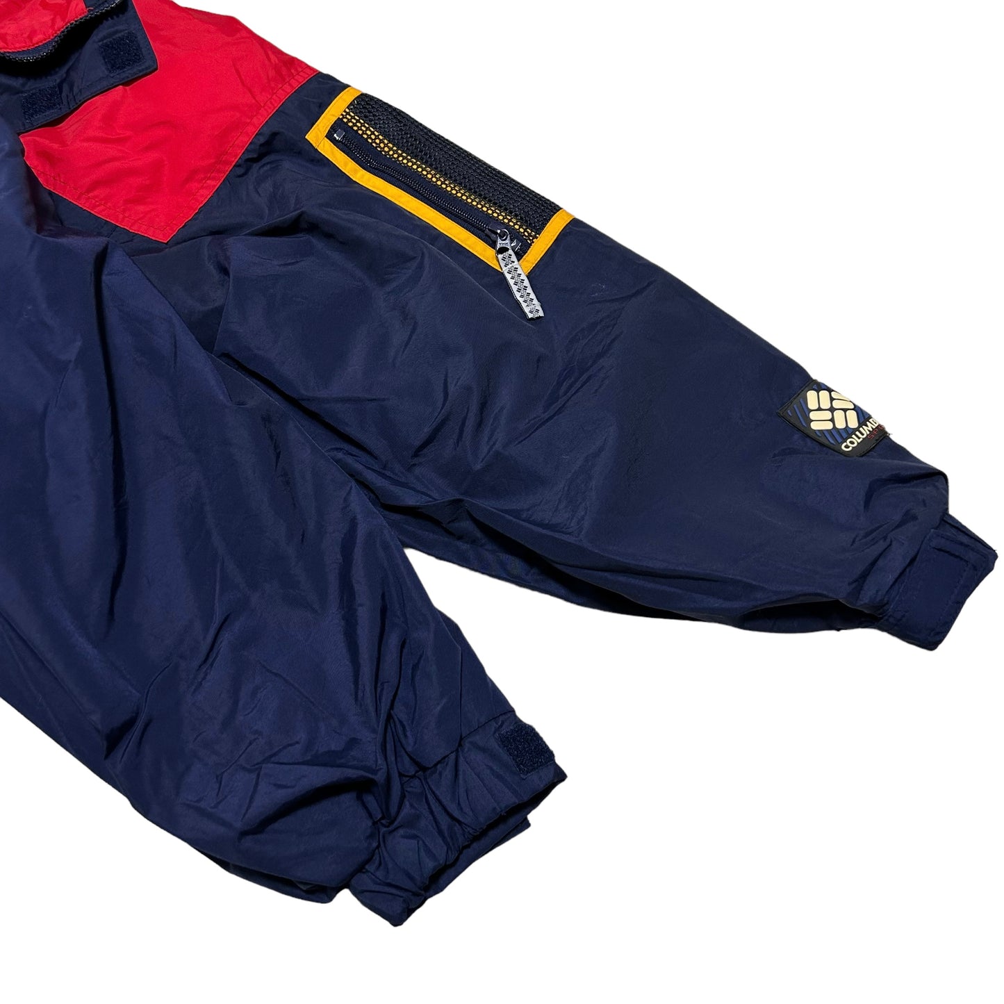 GH12 Columbia コロンビア ナイロンパーカー メンズ LL ネイビー レッド