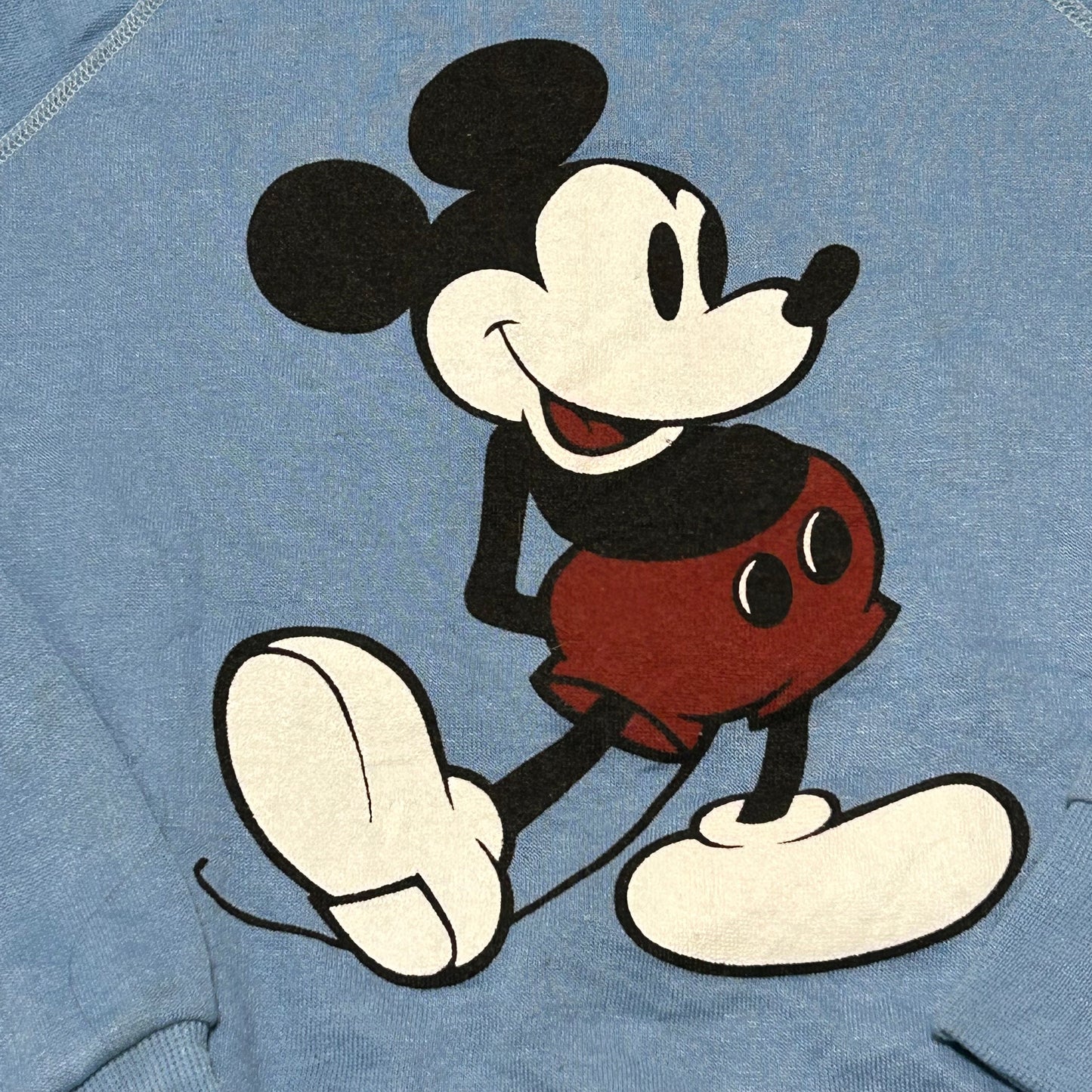 GH6 Disney CASUALS ディズニー トレーナー M スカイブルー ミッキーマウス