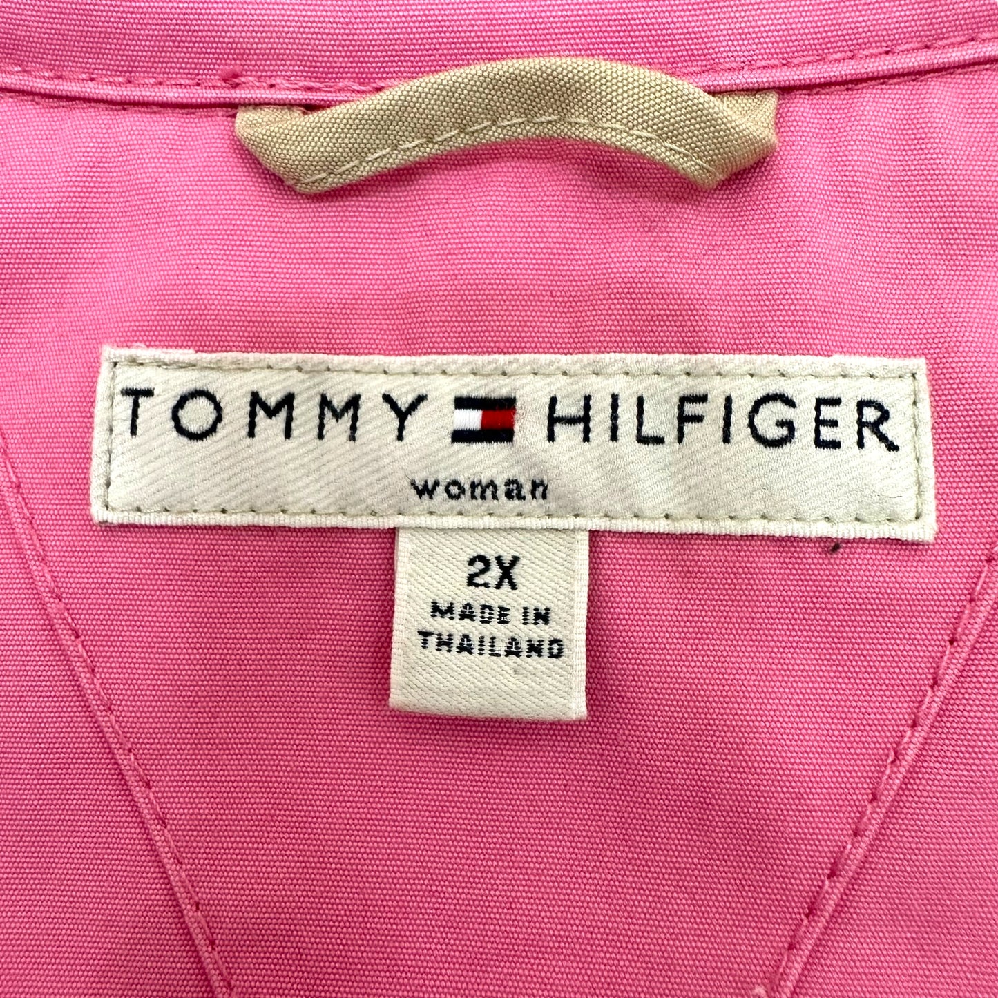 GN135 TOMMY HILFIGER トミーヒルフィガー トレンチコート ピンク woman 2X