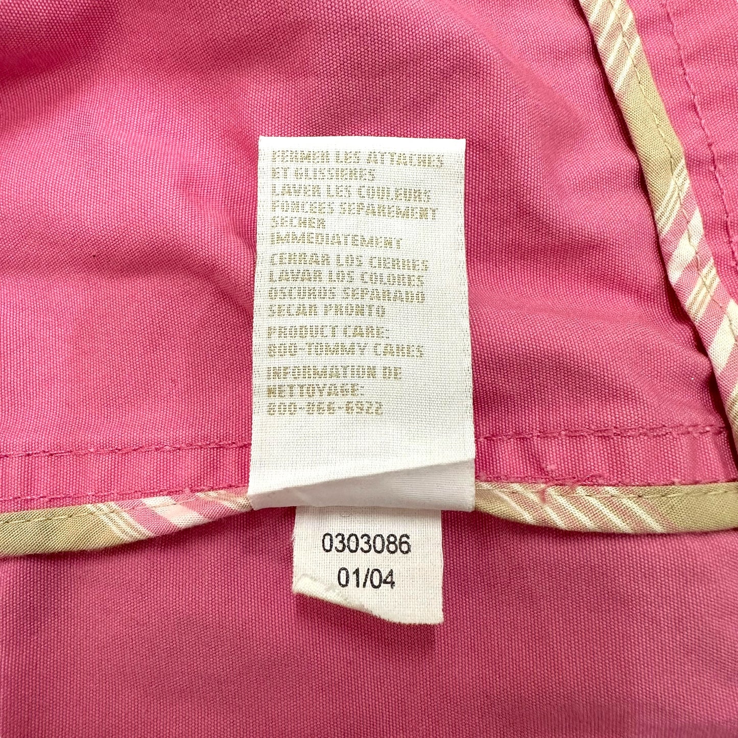 GN135 TOMMY HILFIGER トミーヒルフィガー トレンチコート ピンク woman 2X