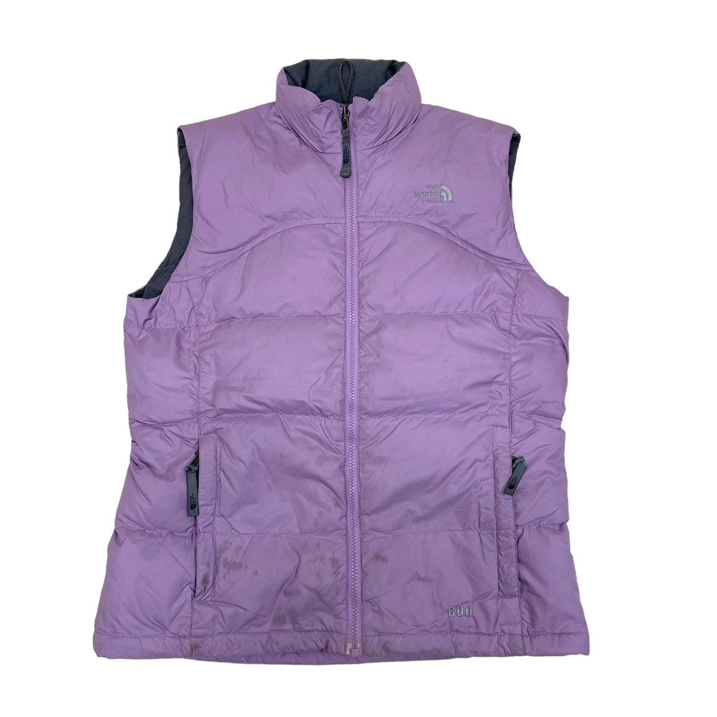 GN146 THE NORTH FACE ザ・ノースフェイス 600フィル ダウンベスト XL/TG GIRL'S ライラック系