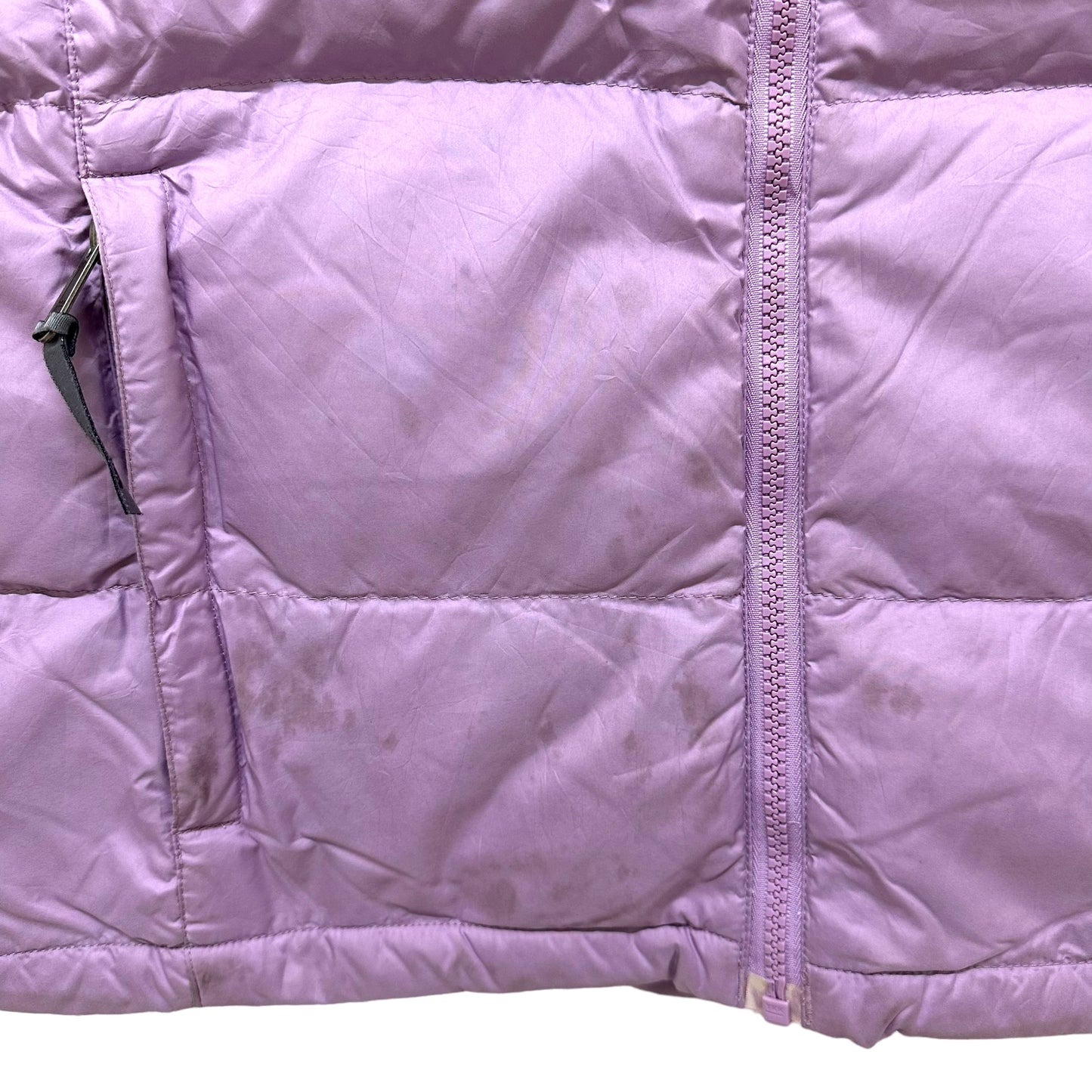 GN146 THE NORTH FACE ザ・ノースフェイス 600フィル ダウンベスト XL/TG GIRL'S ライラック系