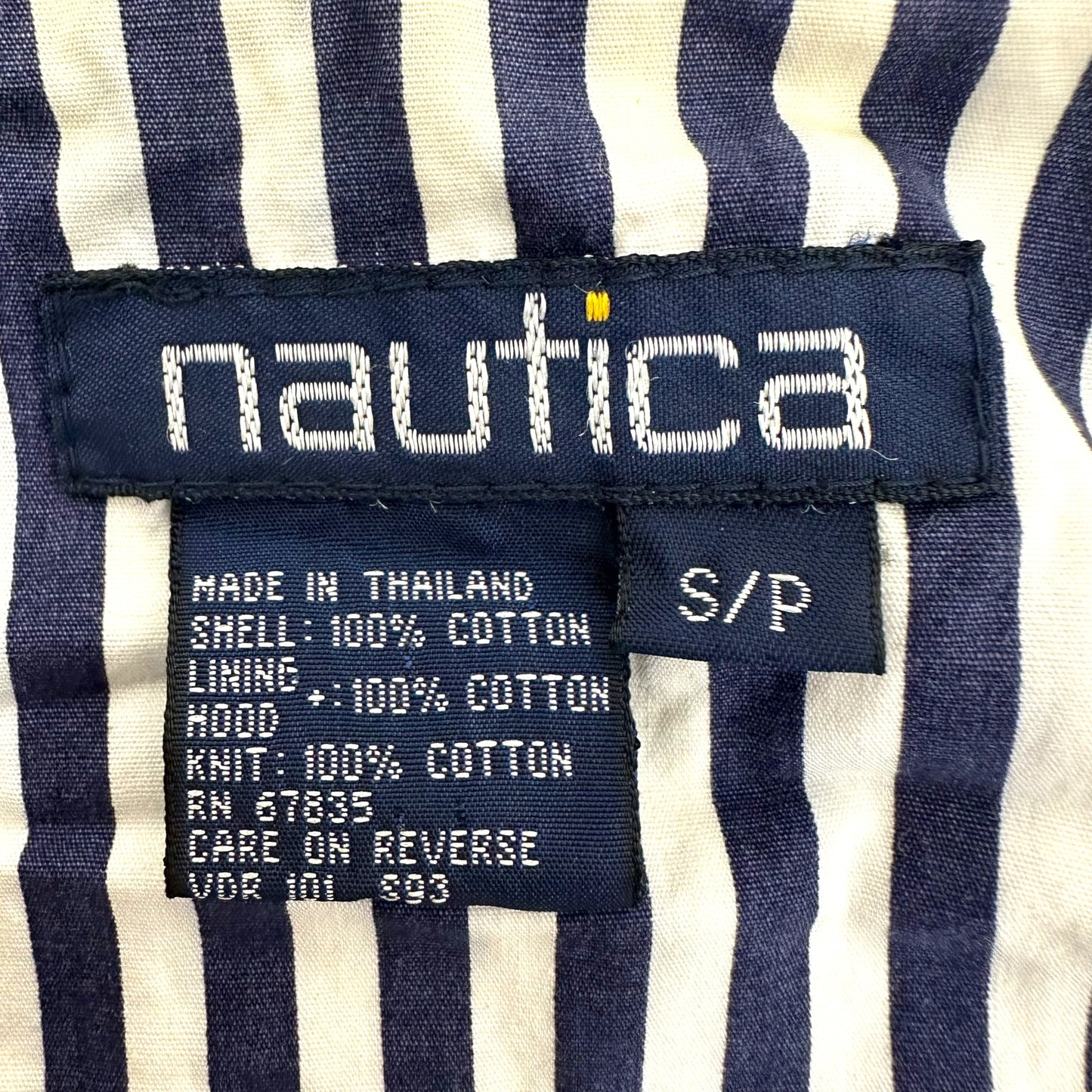 GN152 nautica ノーティカ セーリングジャケット 無地 ストライプ S/P