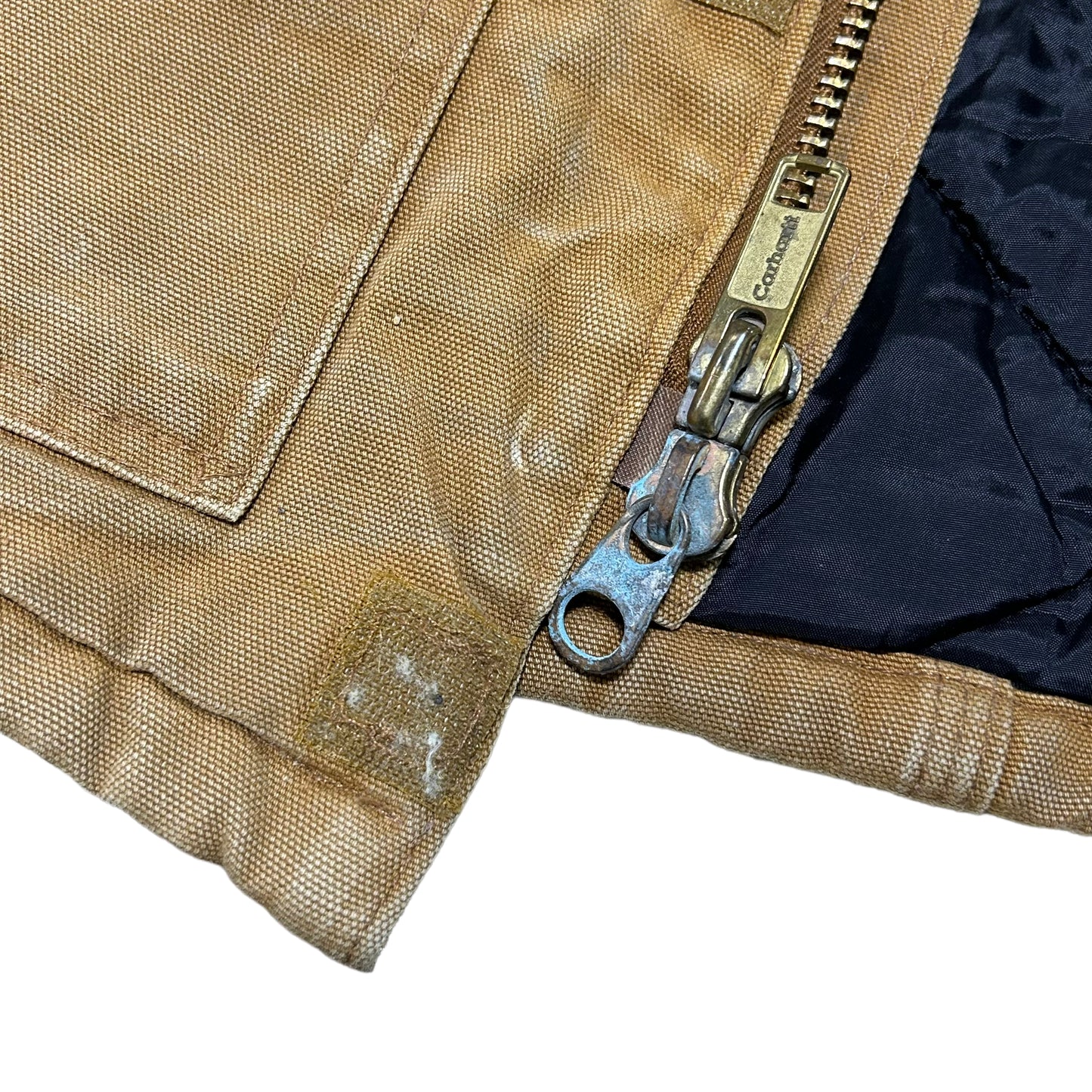 GH18 CARHARTT USA製 ダック地 ワークジャケット メンズ S キャメル