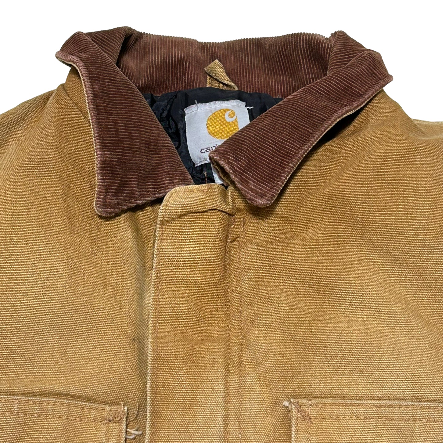 GH18 CARHARTT USA製 ダック地 ワークジャケット メンズ S キャメル