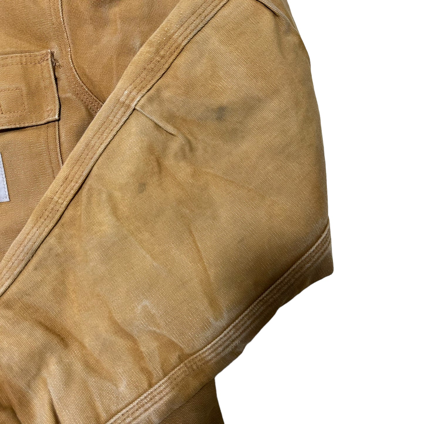 GH18 CARHARTT USA製 ダック地 ワークジャケット メンズ S キャメル