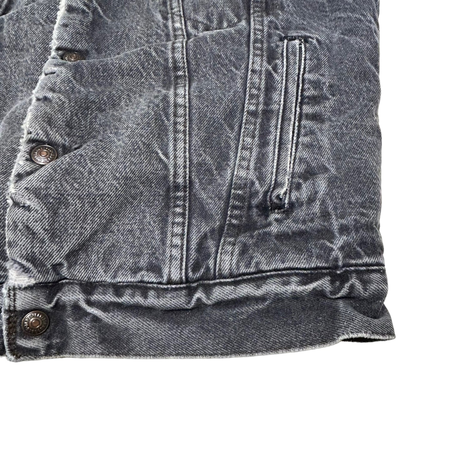 GH21 USA製 Levi's リーバイス デニムジャケット メンズ ダークグレー