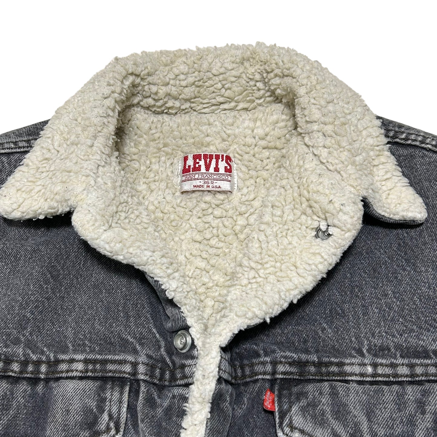 GH21 USA製 Levi's リーバイス デニムジャケット メンズ ダークグレー
