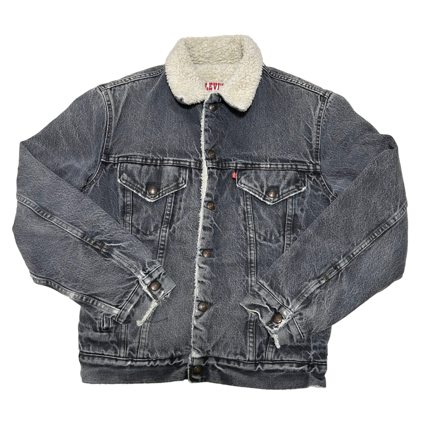 GH21 USA製 Levi's リーバイス デニムジャケット メンズ ダークグレー