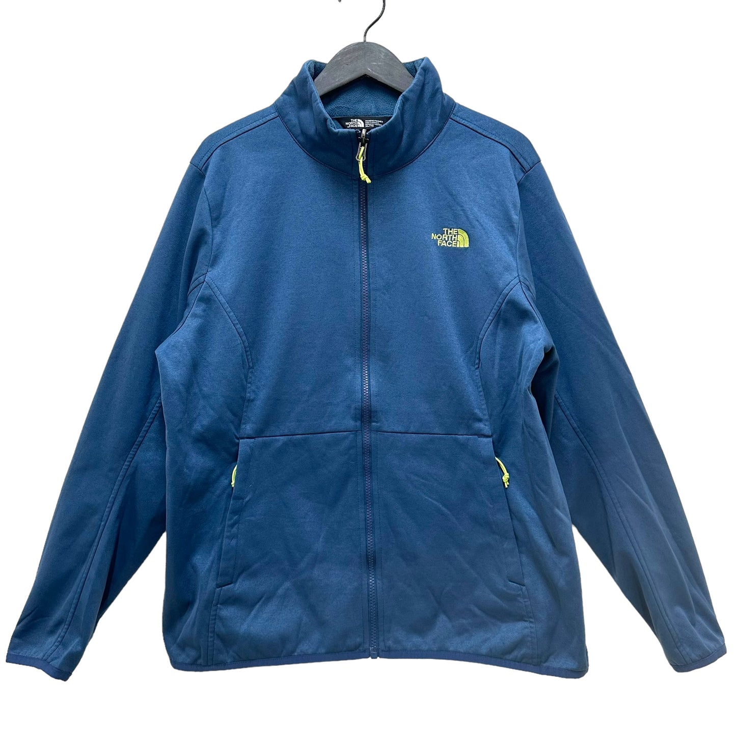GN159 THE NORTH FACE ザ・ノースフェイス ジップアップジャケット ネイビー×ライトグリーン WOMENS XL/TG