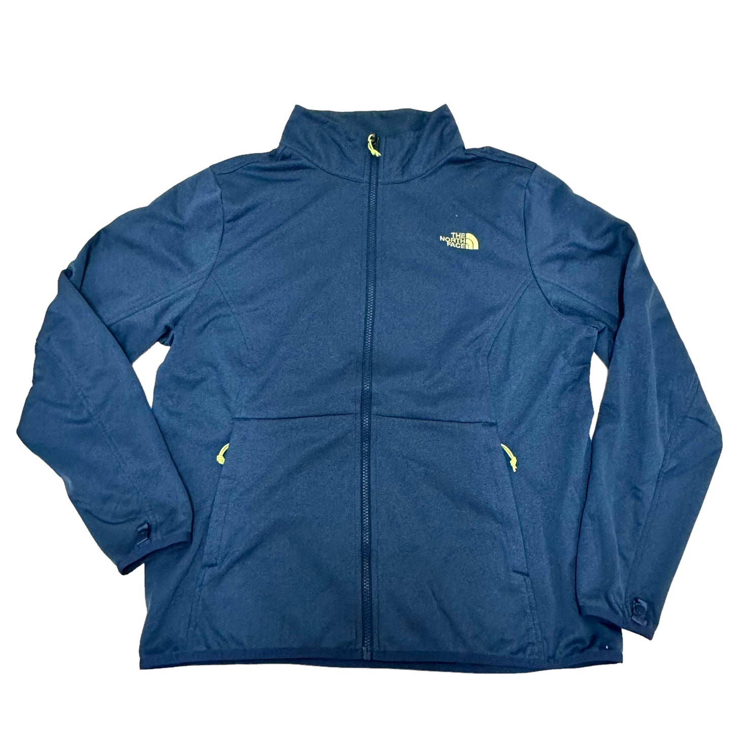 GN159 THE NORTH FACE ザ・ノースフェイス ジップアップジャケット ネイビー×ライトグリーン WOMENS XL/TG