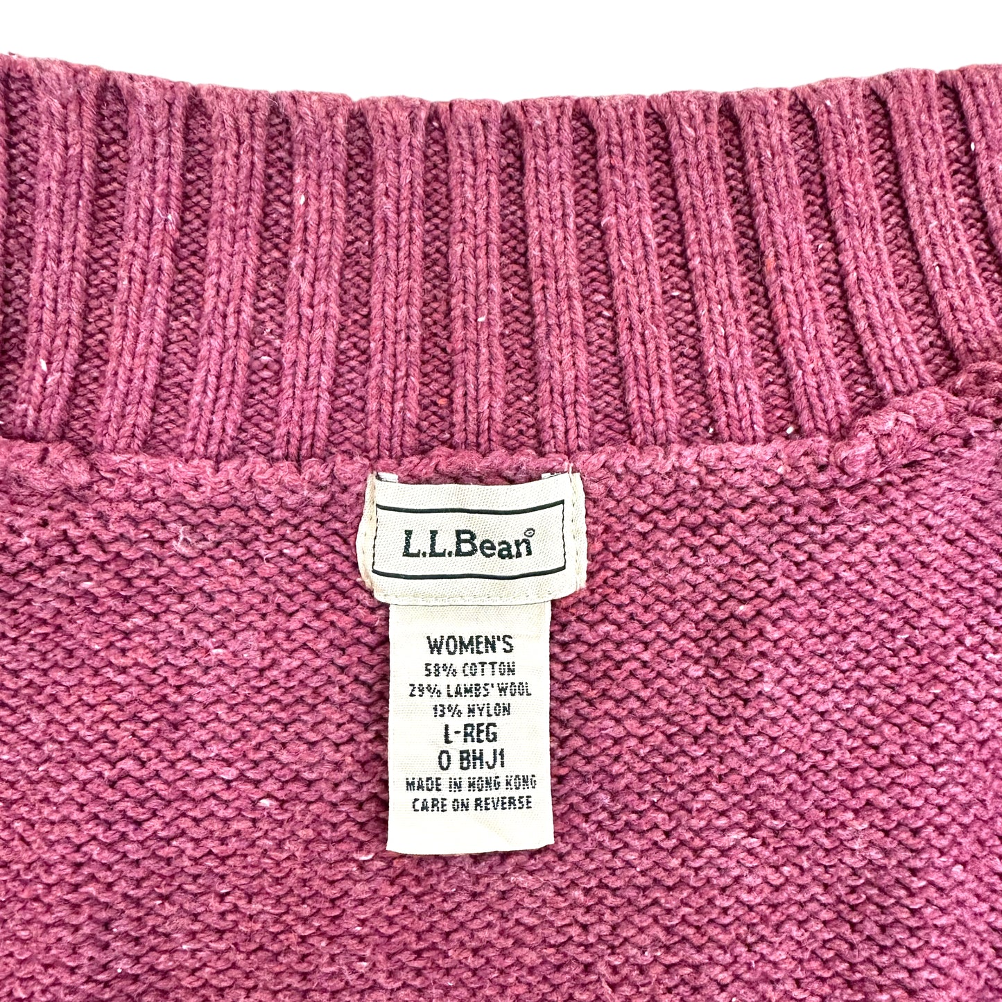 GN41 L.L.Bean エルエルビーン ジップアップ ニット カーディガン L